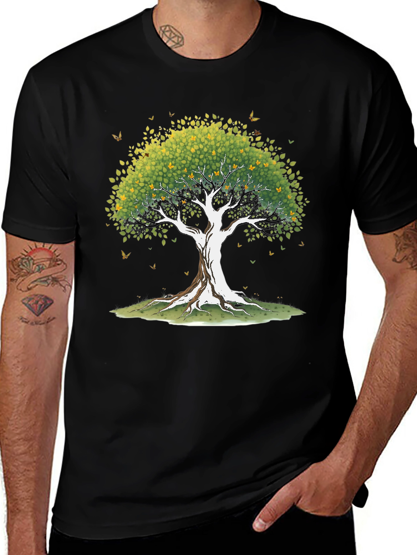 Variant 28 of Nature Tree Graphic T-Shirt - Organic Style