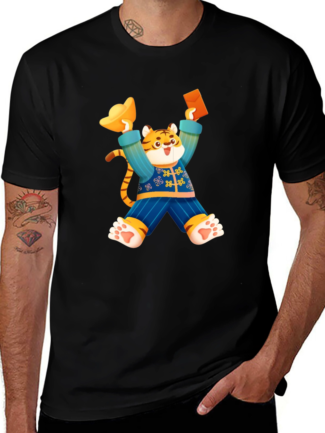 Variant 12 of Festive Tiger Graphic Tee - Year of the Tiger