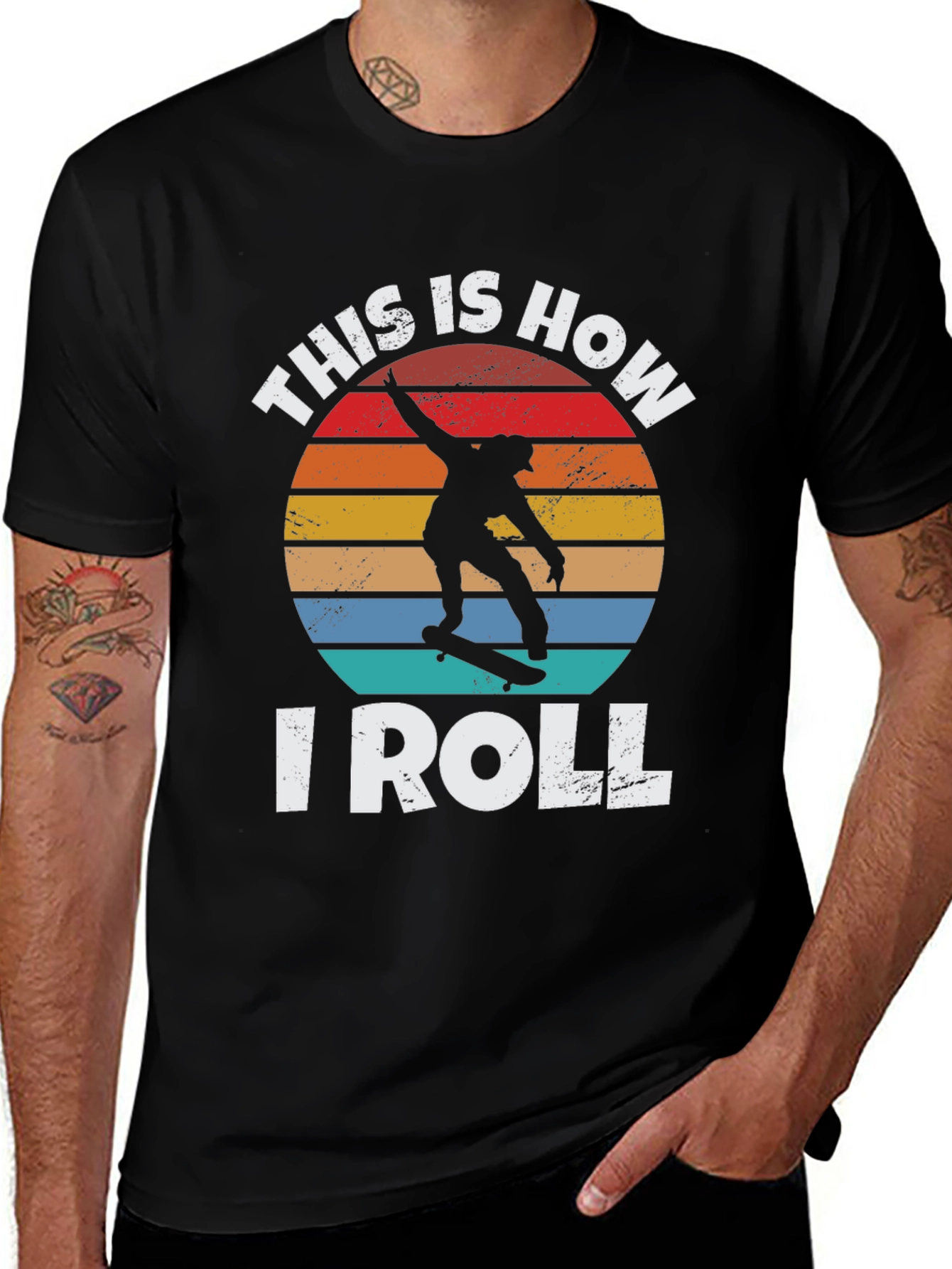 Variant 8 of This is How I Roll Skateboarder T-Shirt