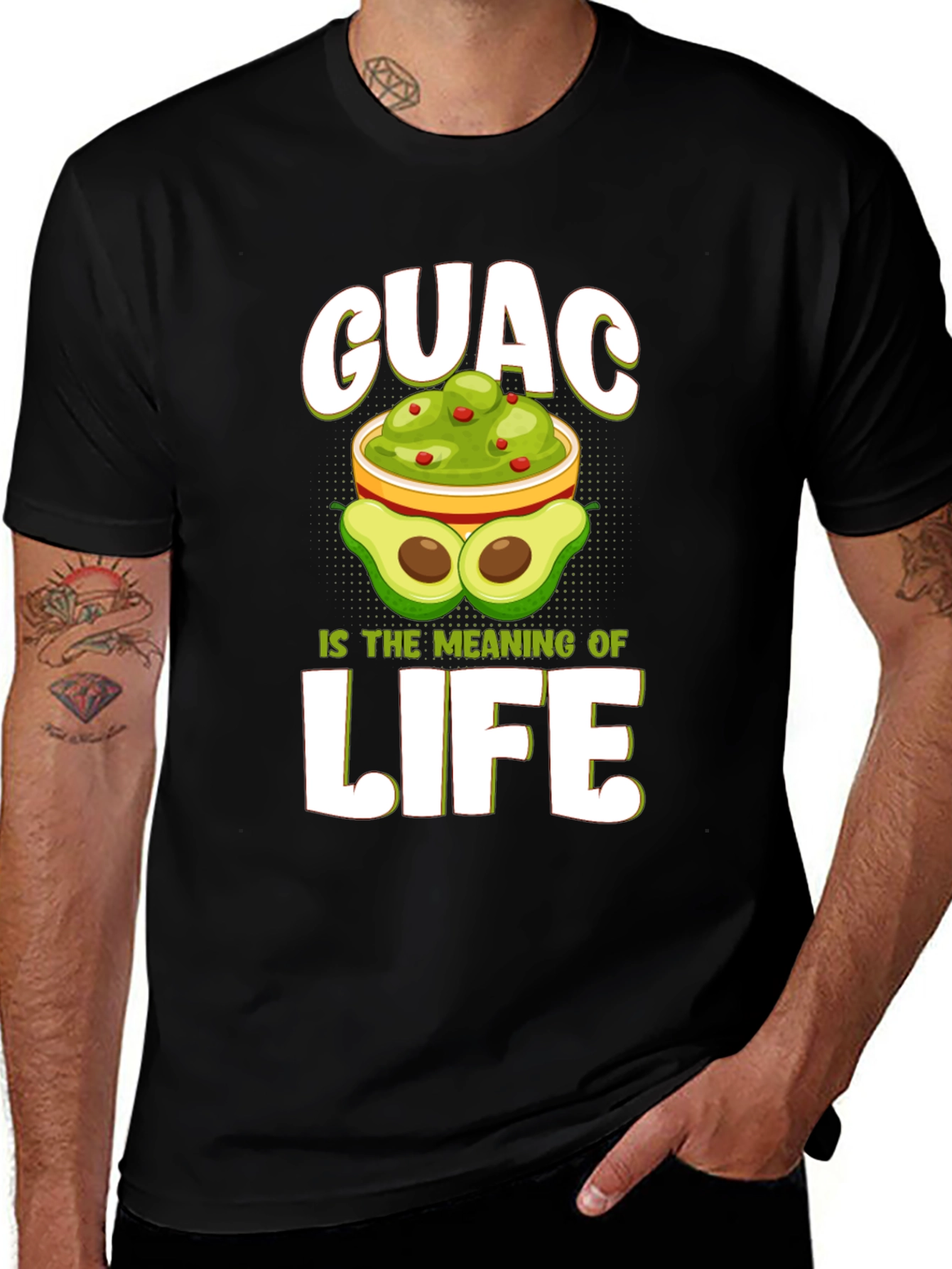 Variant 26 of Guac is Life T-Shirt - Avocado Lover Tee