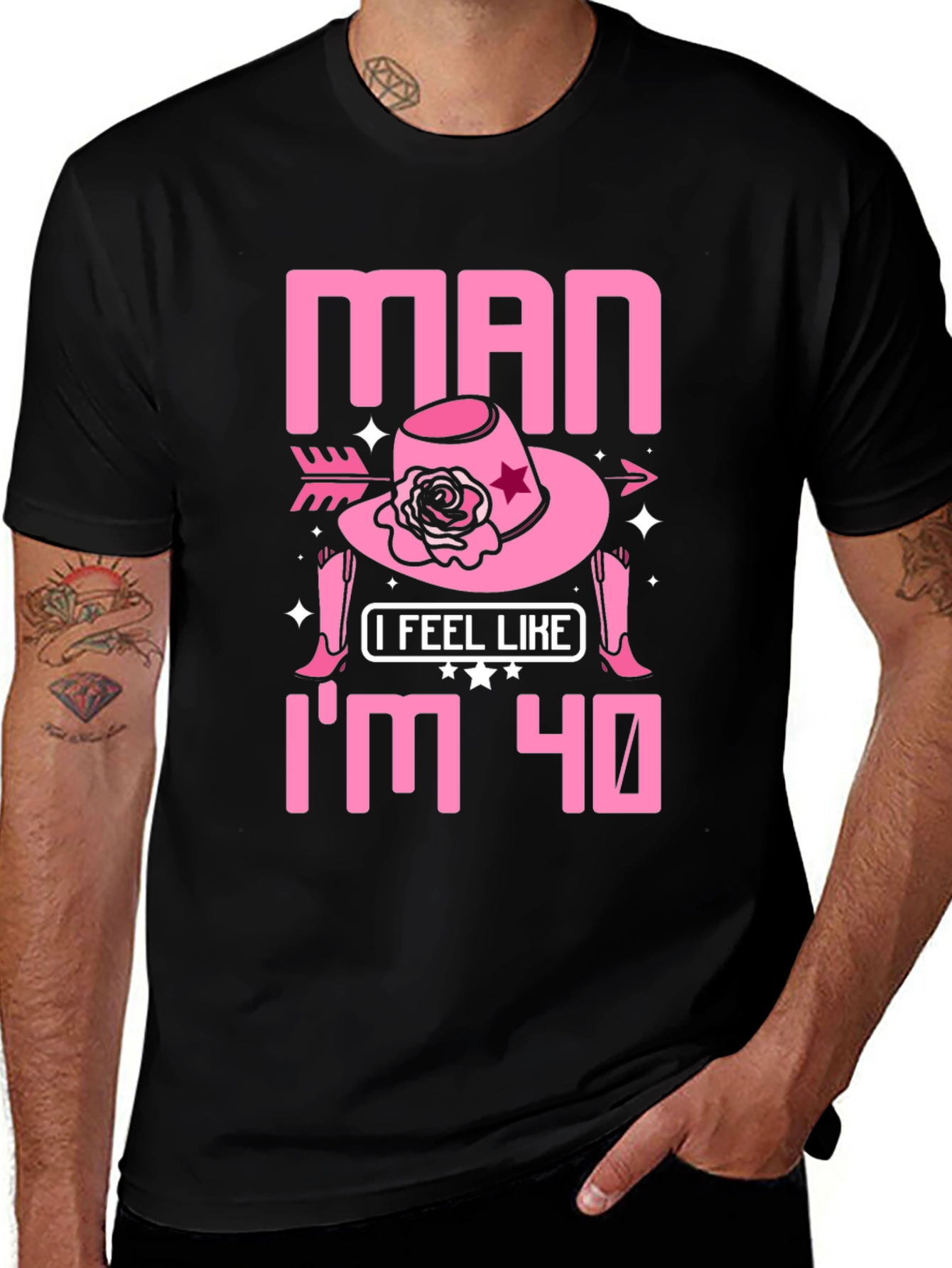 Variant 3 of Man I Feel Like I'm 40 T-Shirt