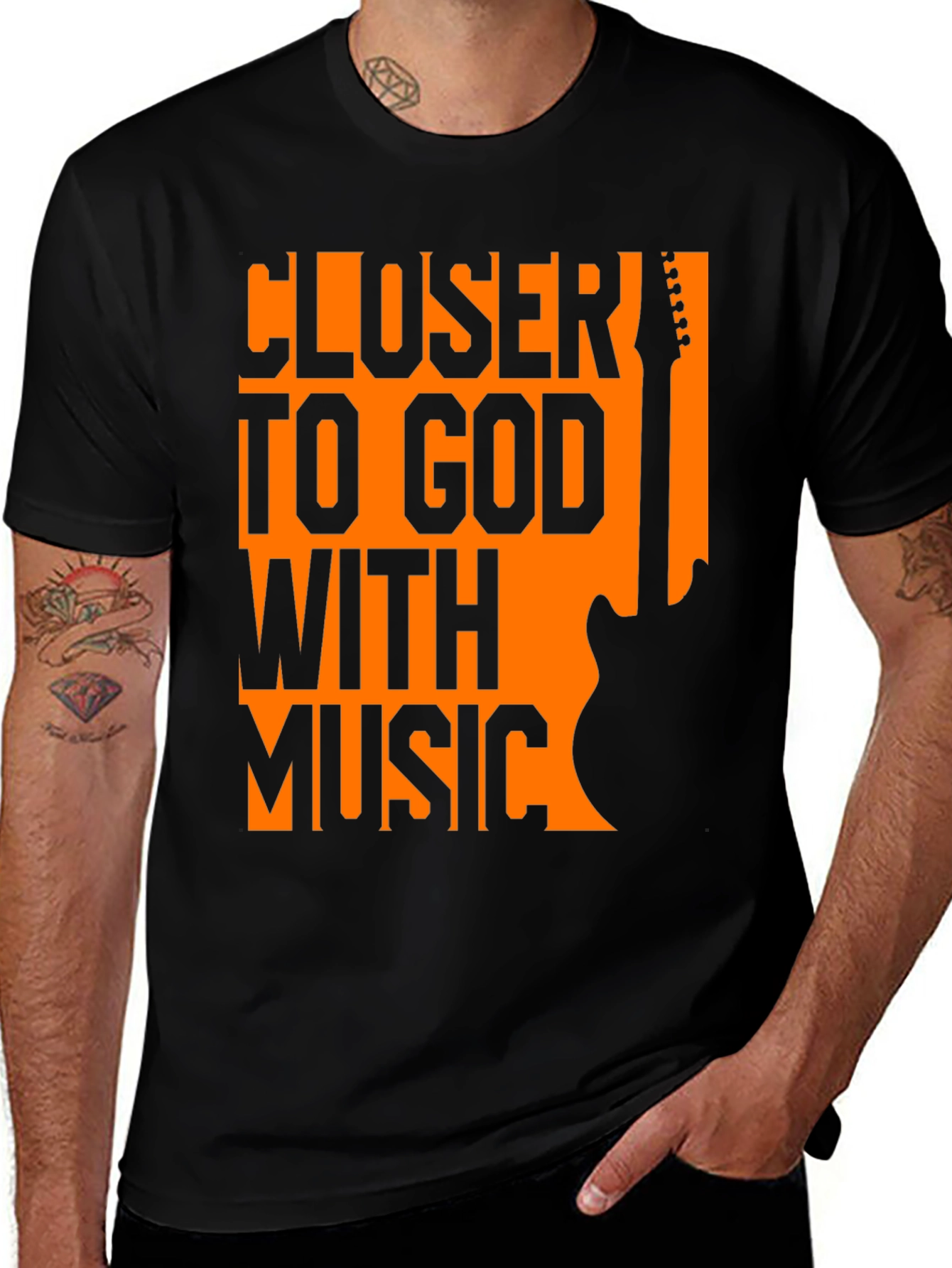 Variant 23 of Closer To God With Music Graphic Tee