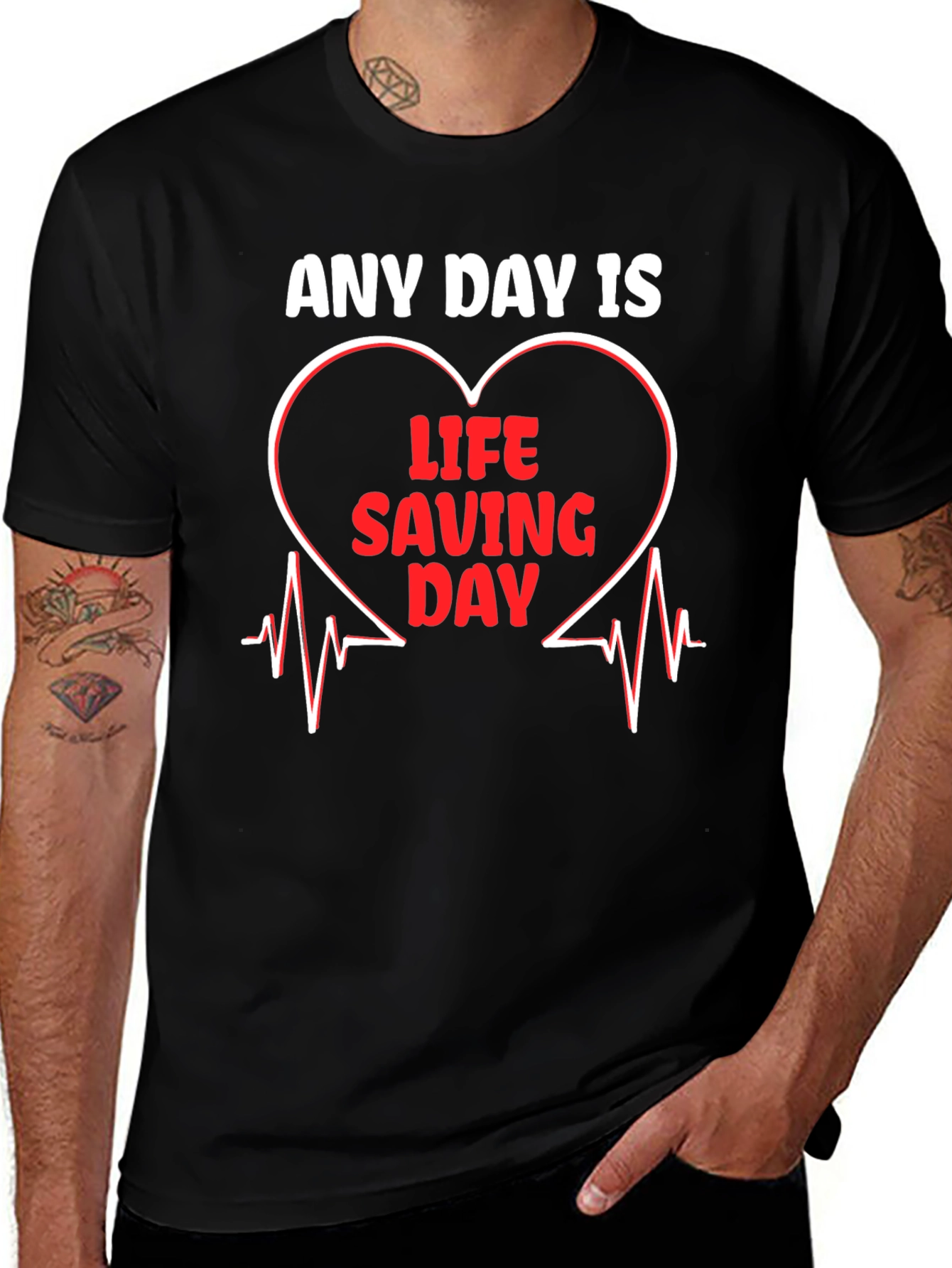Variant 30 of Life Saving Day Graphic Tee