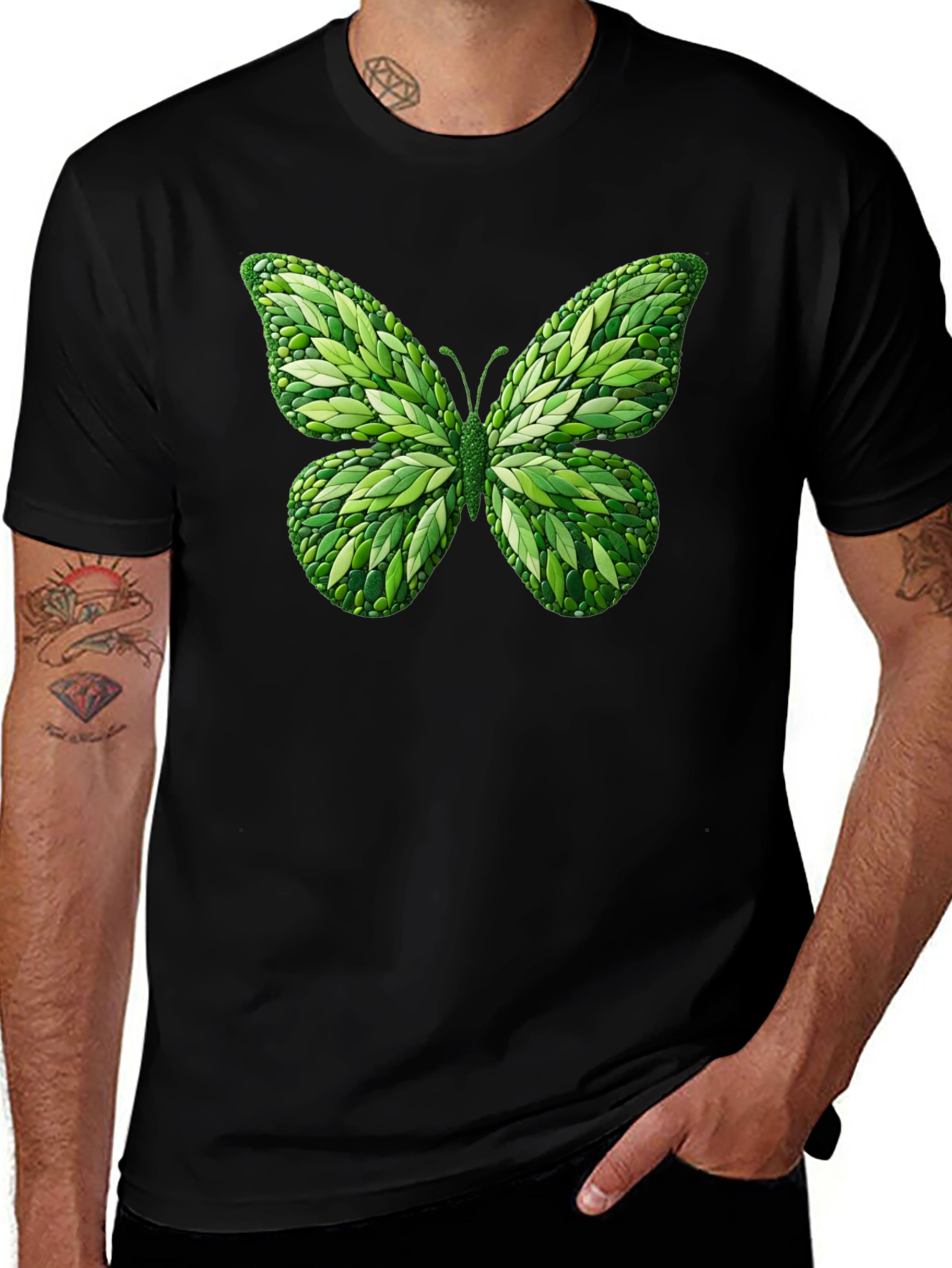 Variant 13 of Leaf Butterfly Graphic T-Shirt