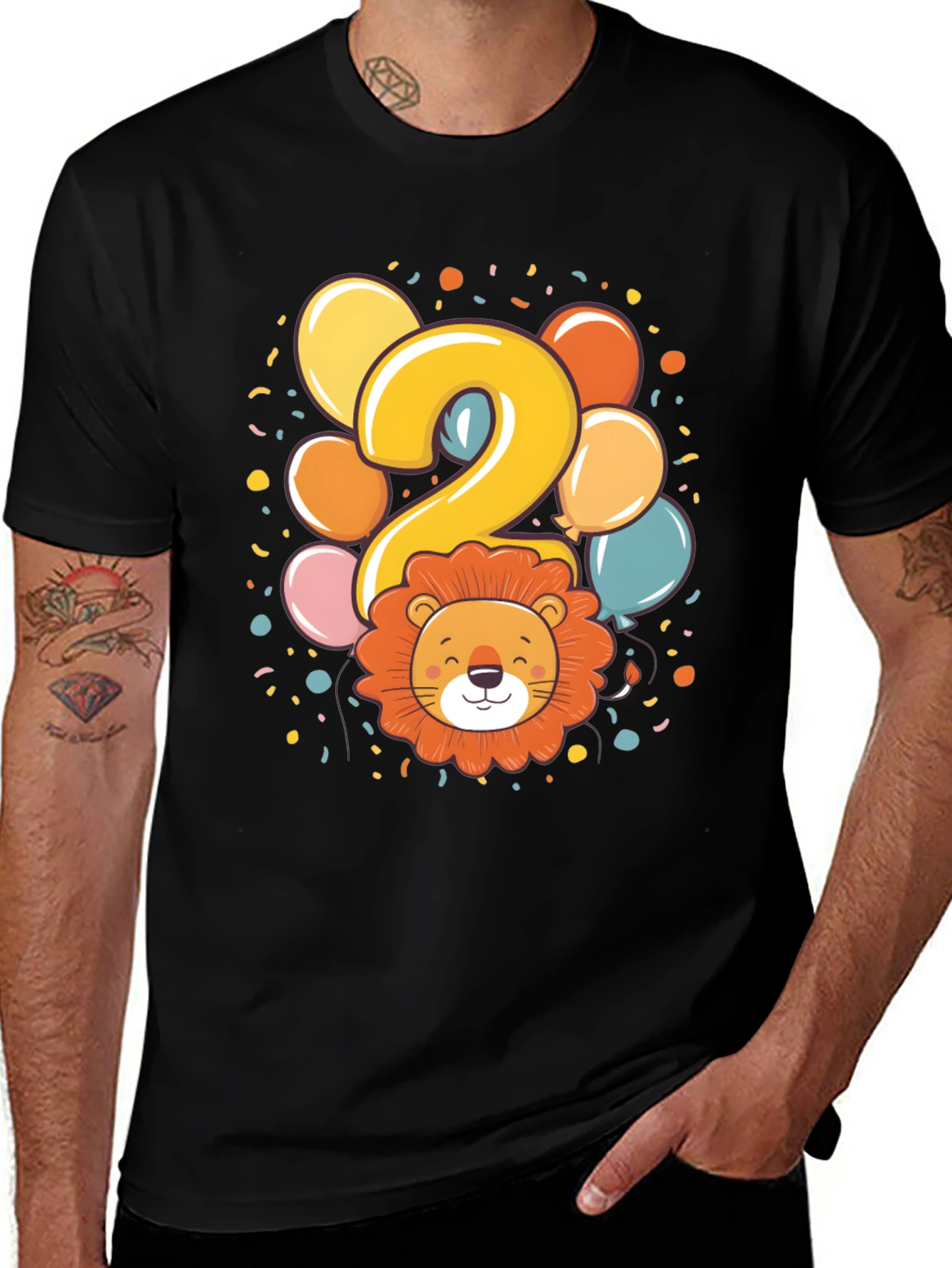 Variant 16 of Kids 2nd Birthday Lion T-Shirt