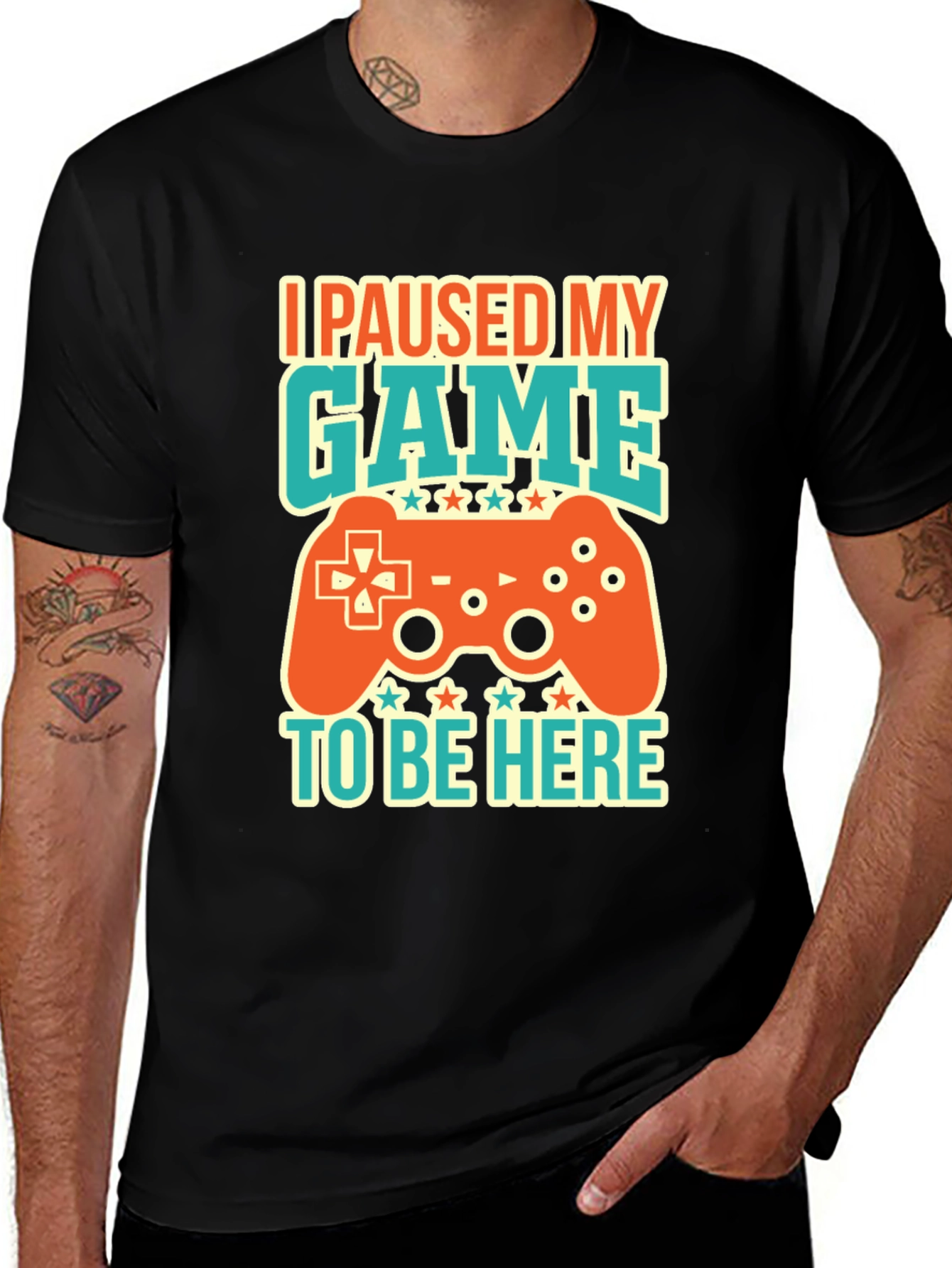 Variant 19 of Gamer T-Shirt - I Paused My Game to Be Here