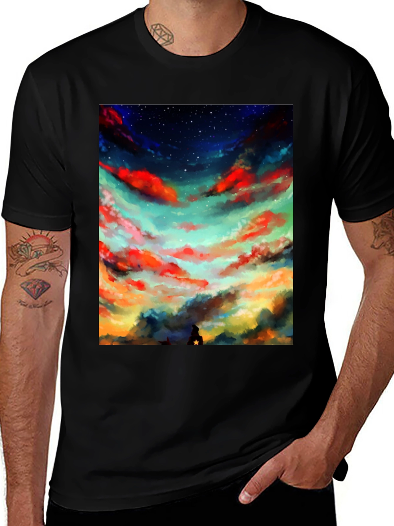 Variant 23 of Celestial Dreamscape Graphic Tee