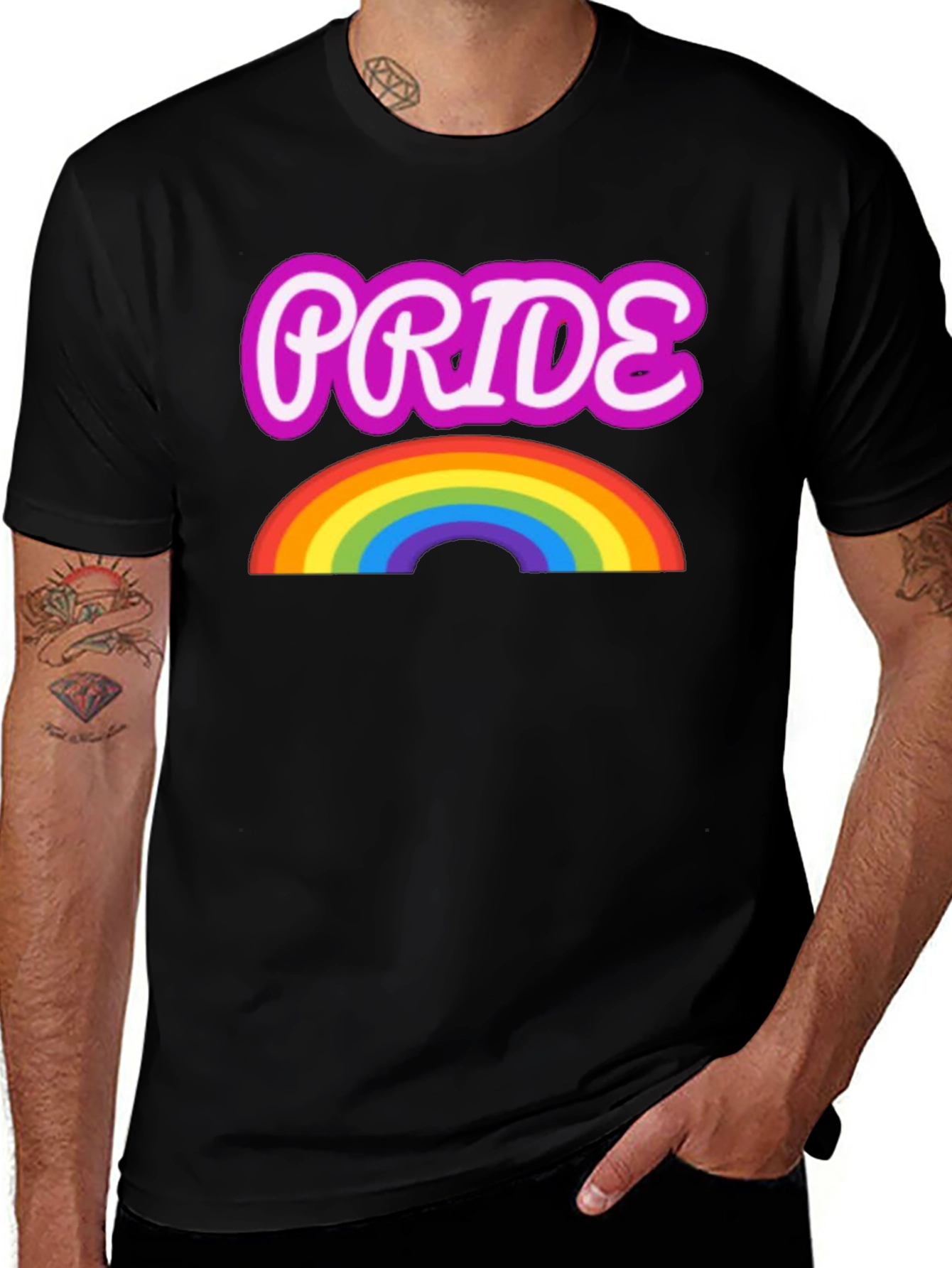 Variant 2 of Pride Rainbow Graphic T-Shirt