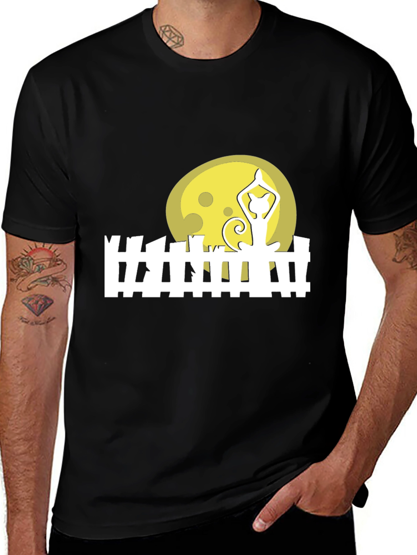 Variant 8 of Yoga Cat Moon T-Shirt