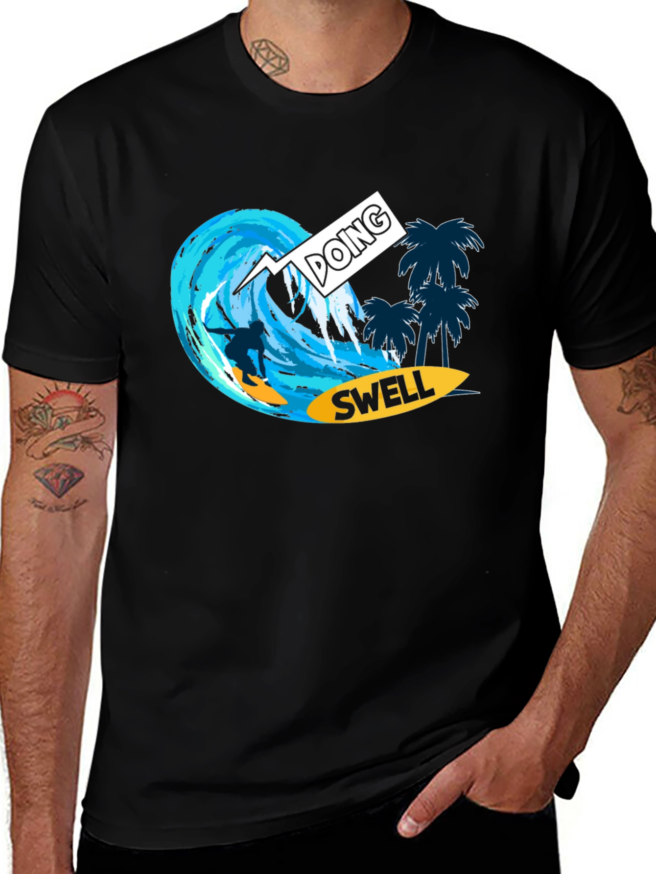Variant 13 of Doing Swell Surfer T-Shirt