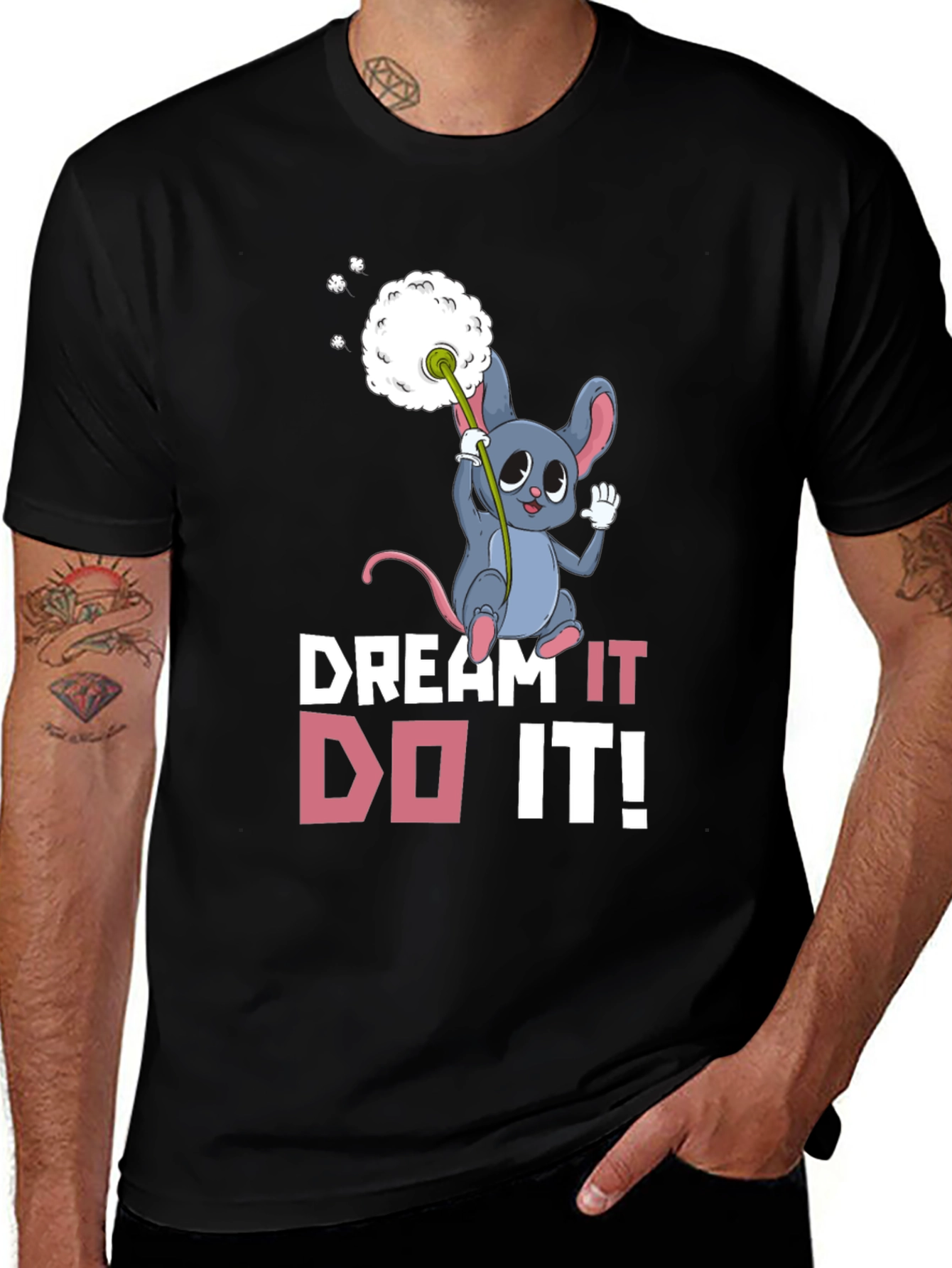 Black Dream It, Do It! Graphic Tee main image