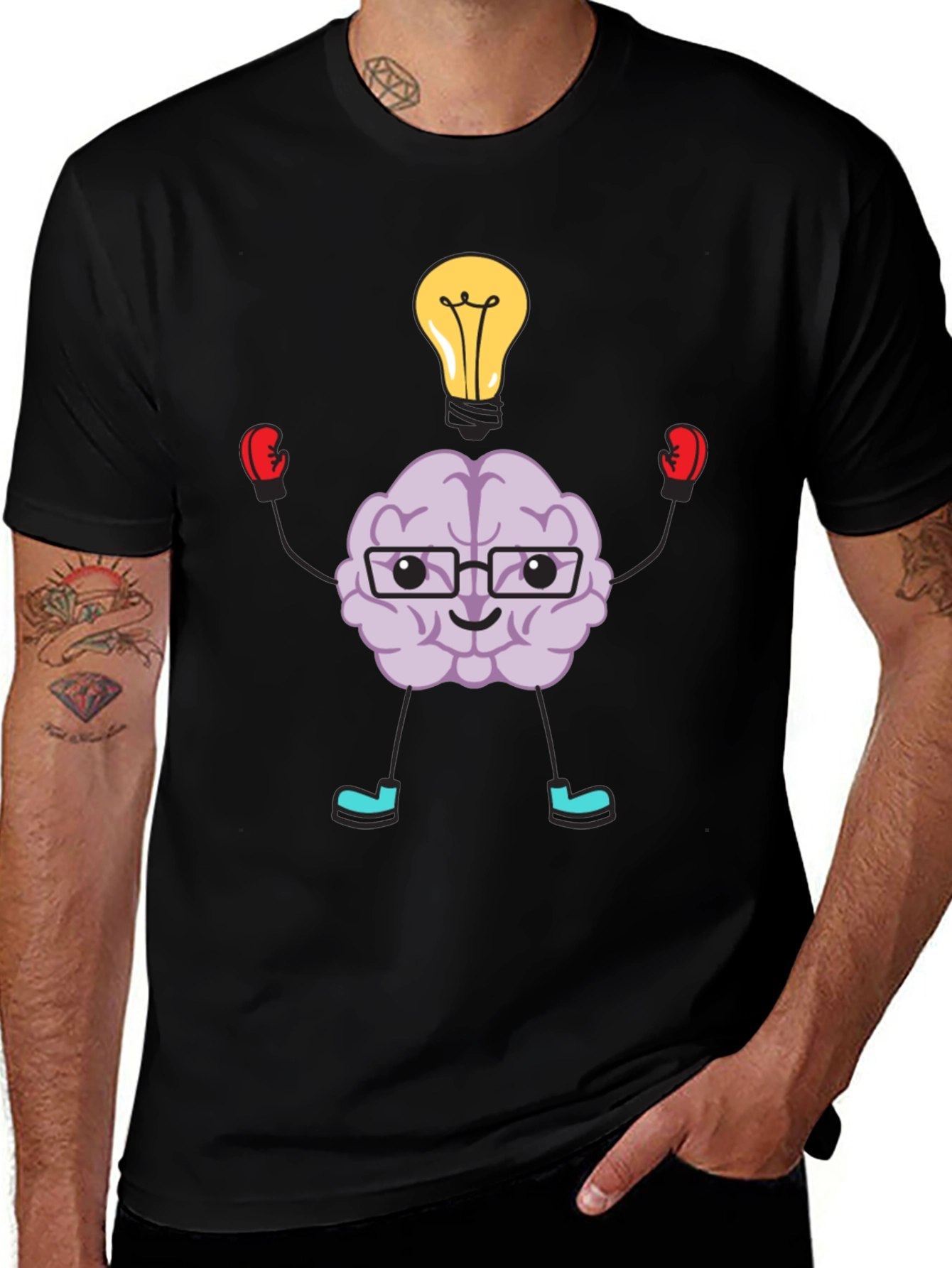 Variant 6 of Brain Power T-Shirt - Thinker's Apparel