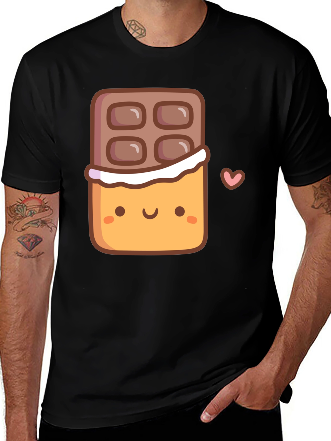 Variant 23 of Cute Chocolate Bar Graphic T-Shirt