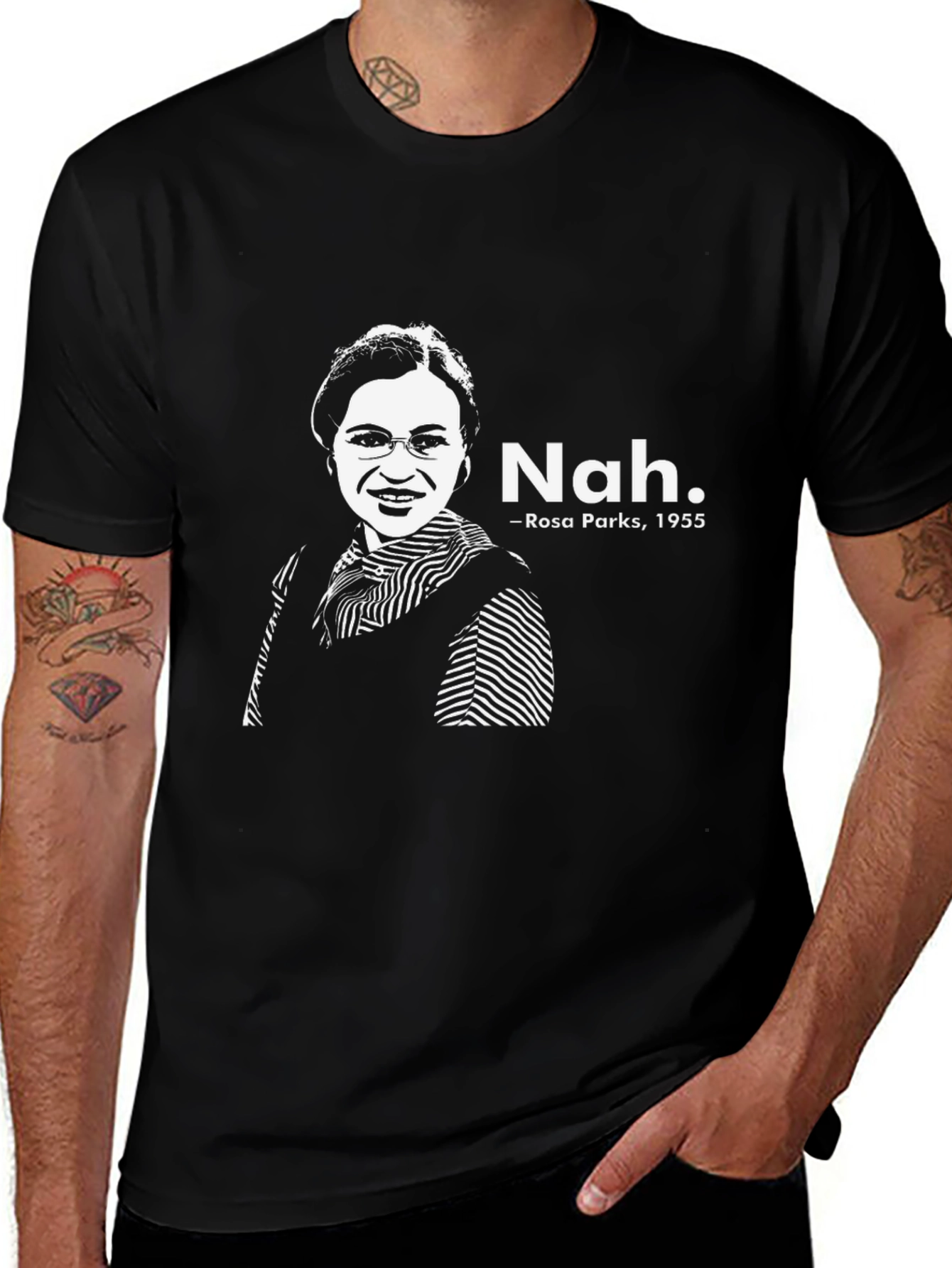 Rosa Parks 'Nah' Graphic T-Shirt - Civil Rights Tee