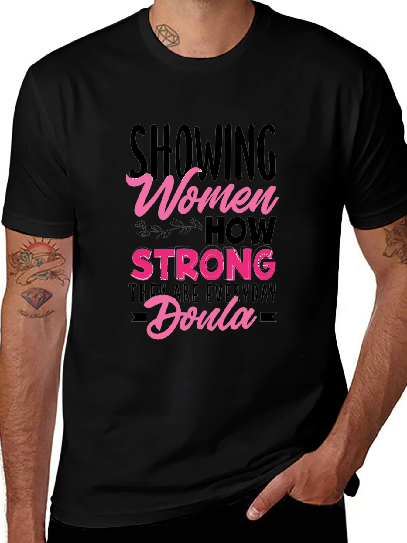 Variant 10 of Women's Strong Doula Graphic T-Shirt