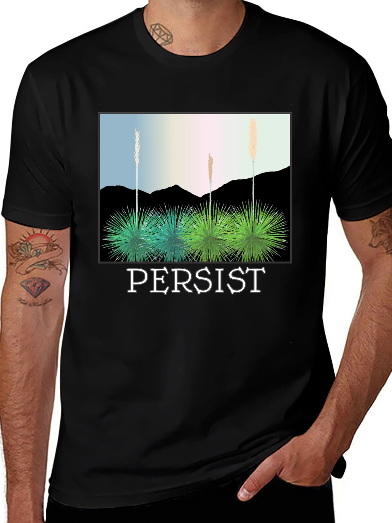 Variant 10 of Persist Desert Plant Graphic Tee