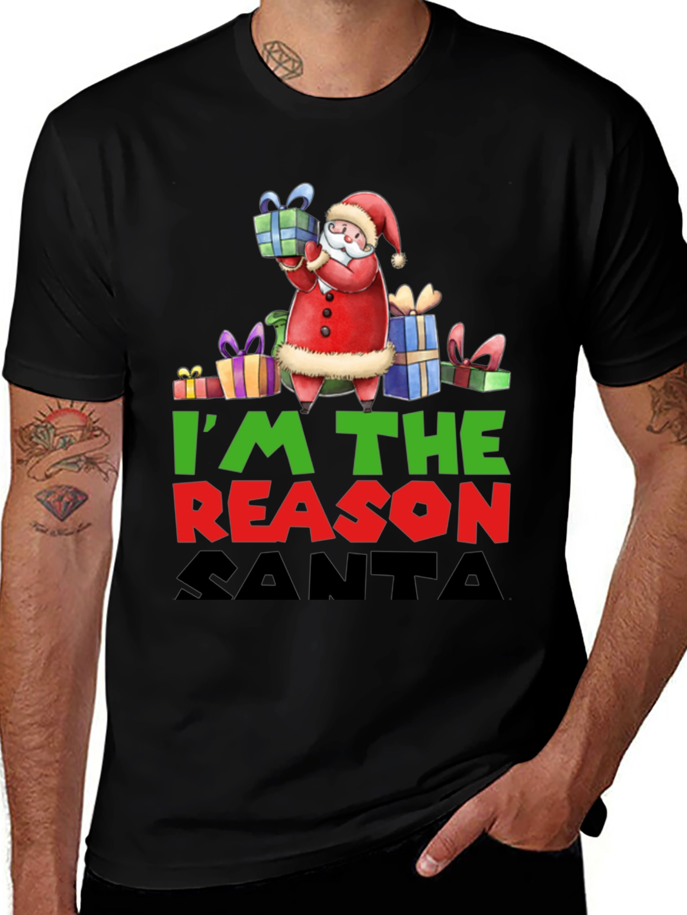 Variant 7 of Funny Christmas Santa T-Shirt 
