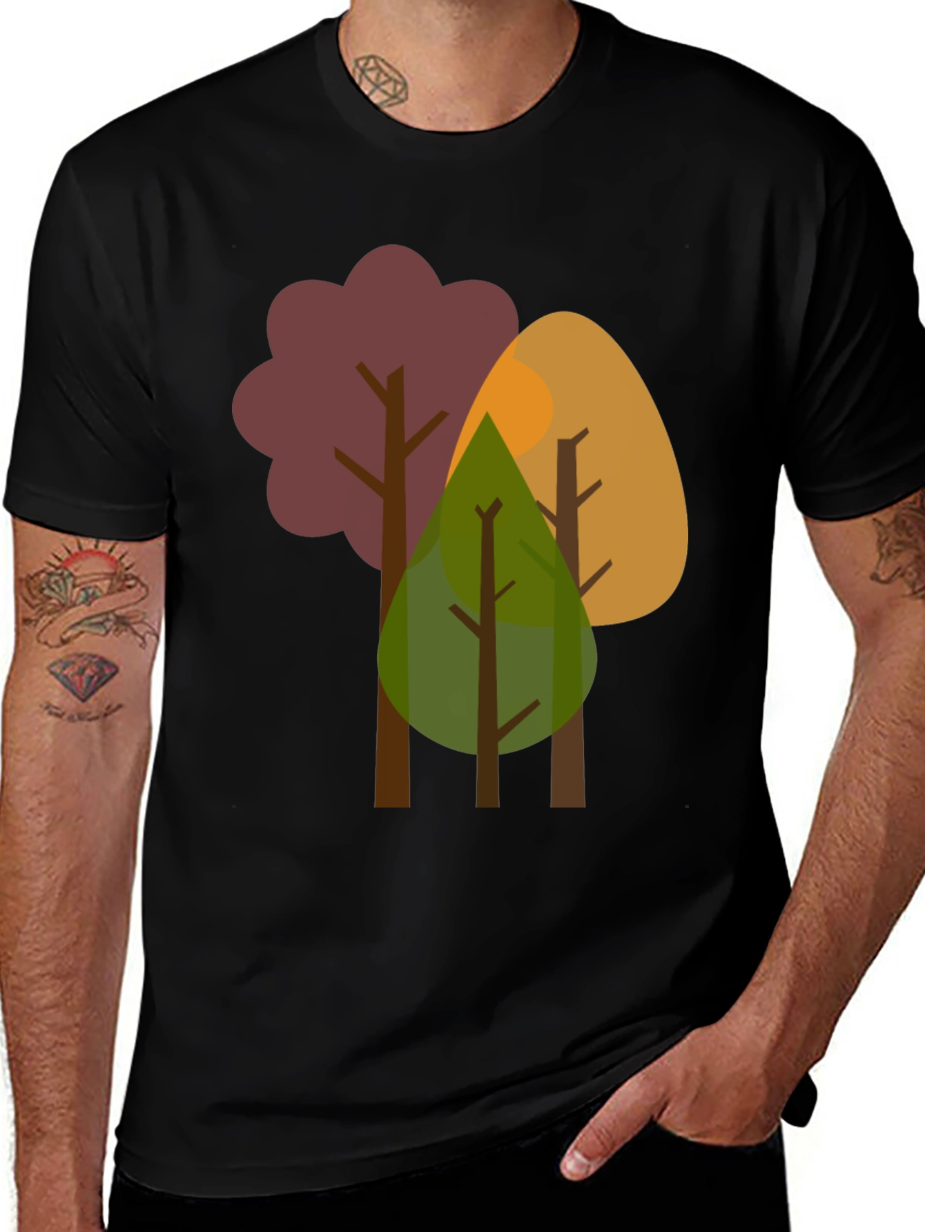 Variant 20 of Abstract Trees Graphic Tee