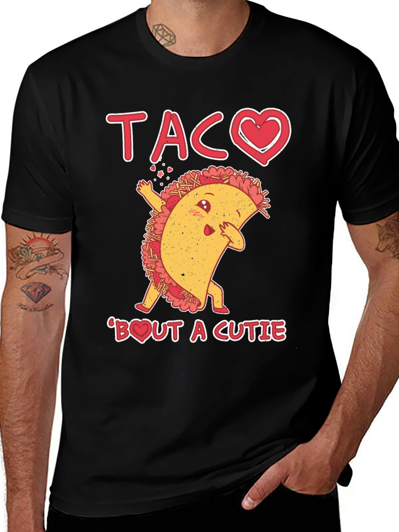 Variant 29 of Taco 'Bout A Cutie Black Graphic Tee