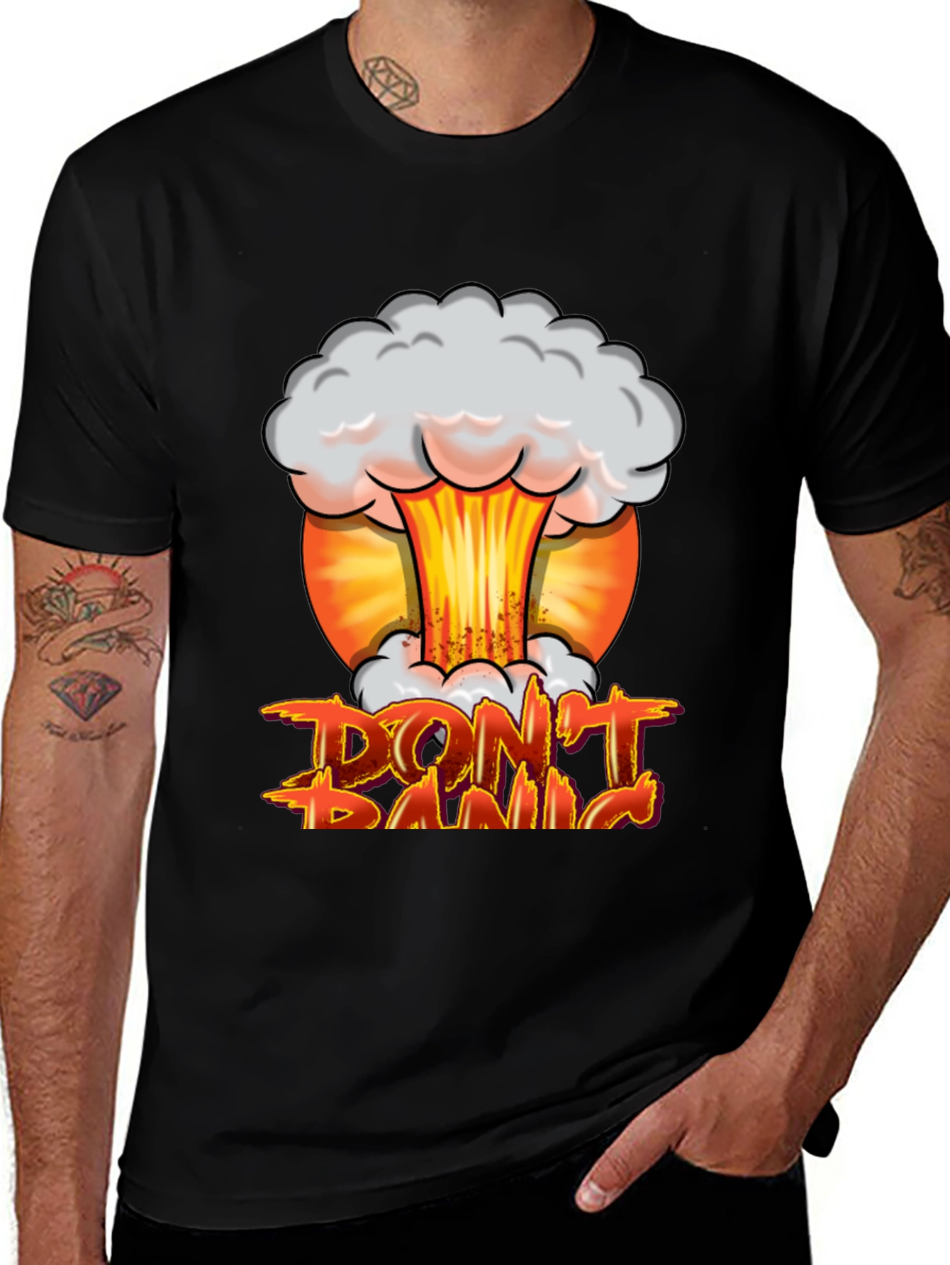 Variant 14 of Don't Panic T-Shirt Atomic Cloud Graphic Tee