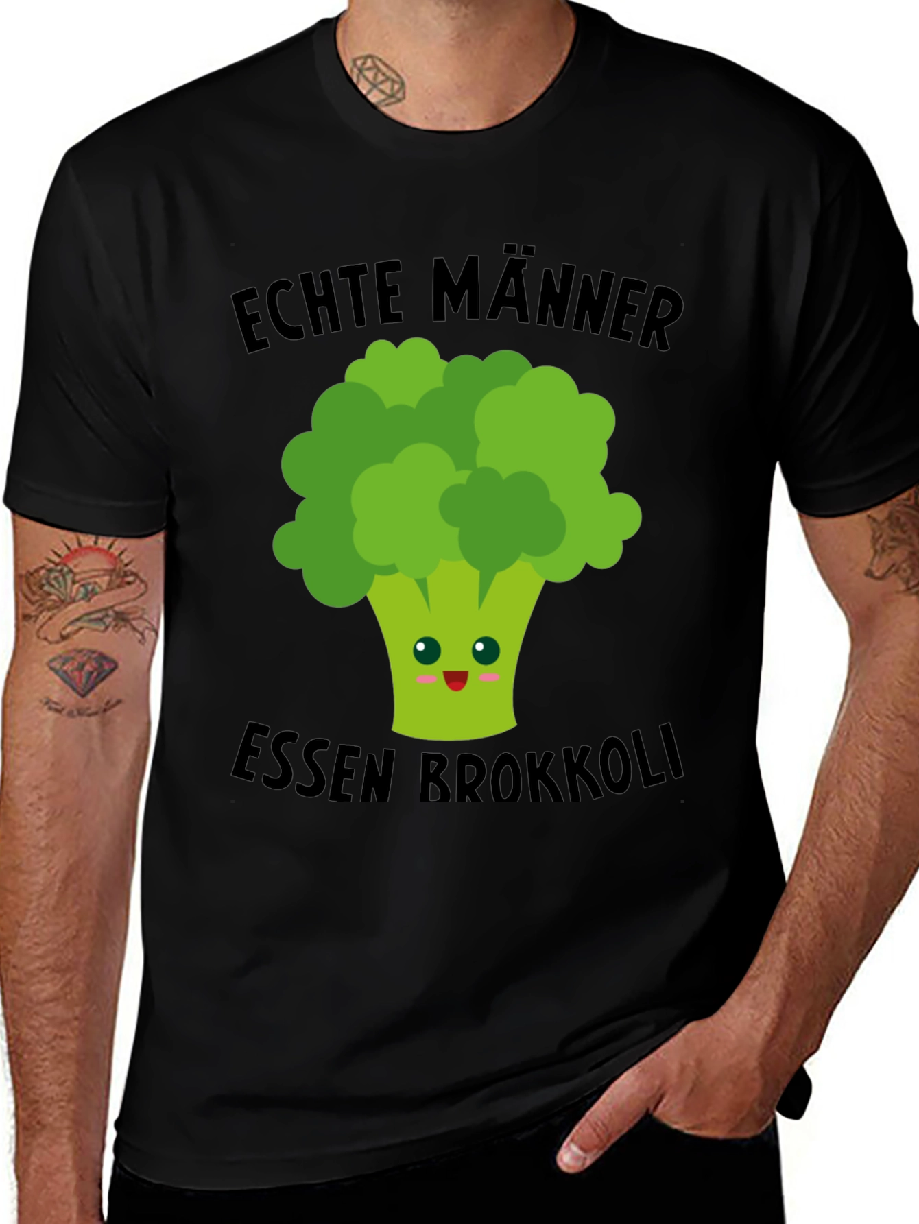 Variant 16 of Echte Manner Essen Brokkoli T-Shirt