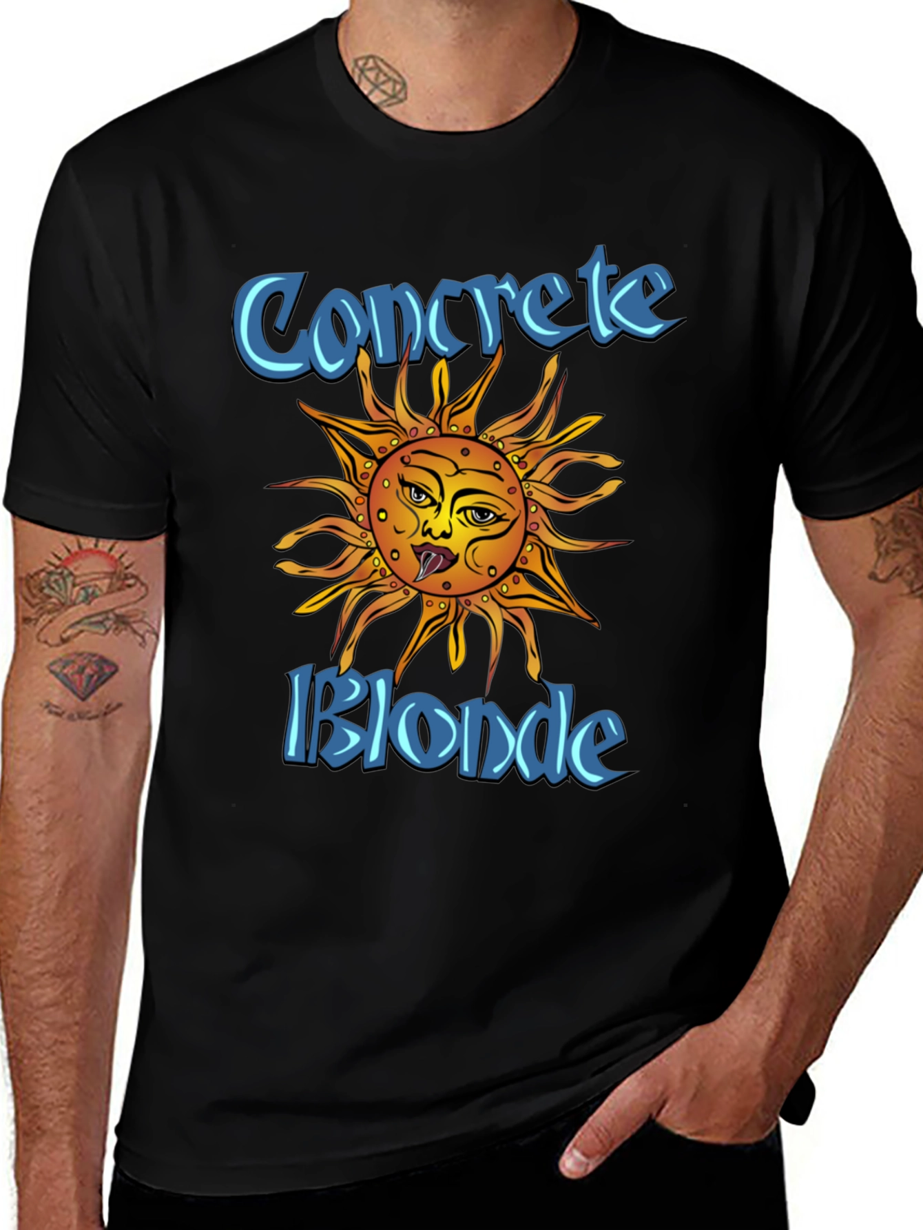 Variant 24 of Concrete Blonde Sun Graphic Black T-Shirt