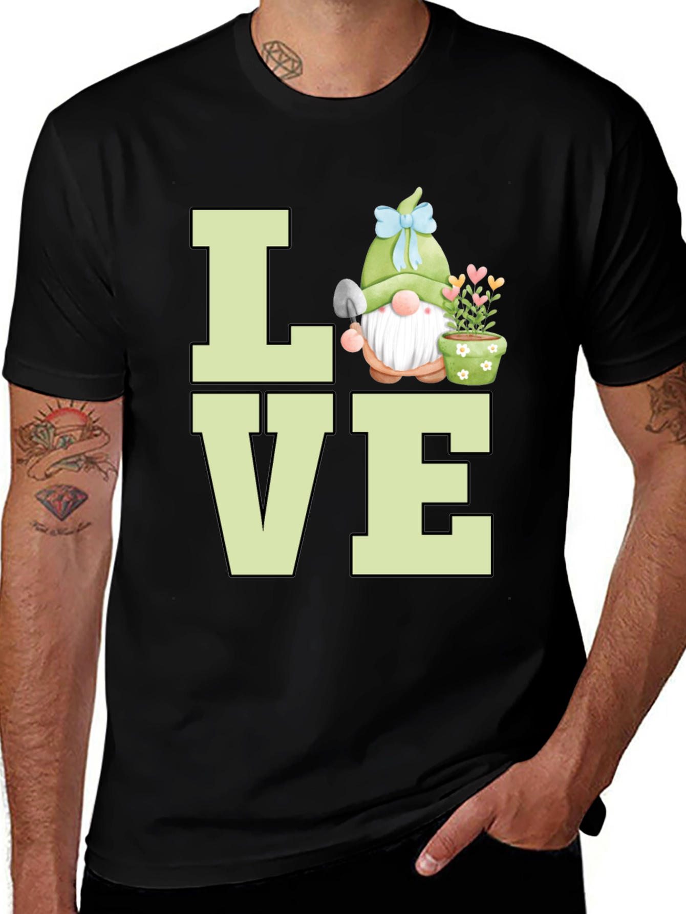 Variant 17 of Love Gnome Graphic Tee - Gardening Shirt