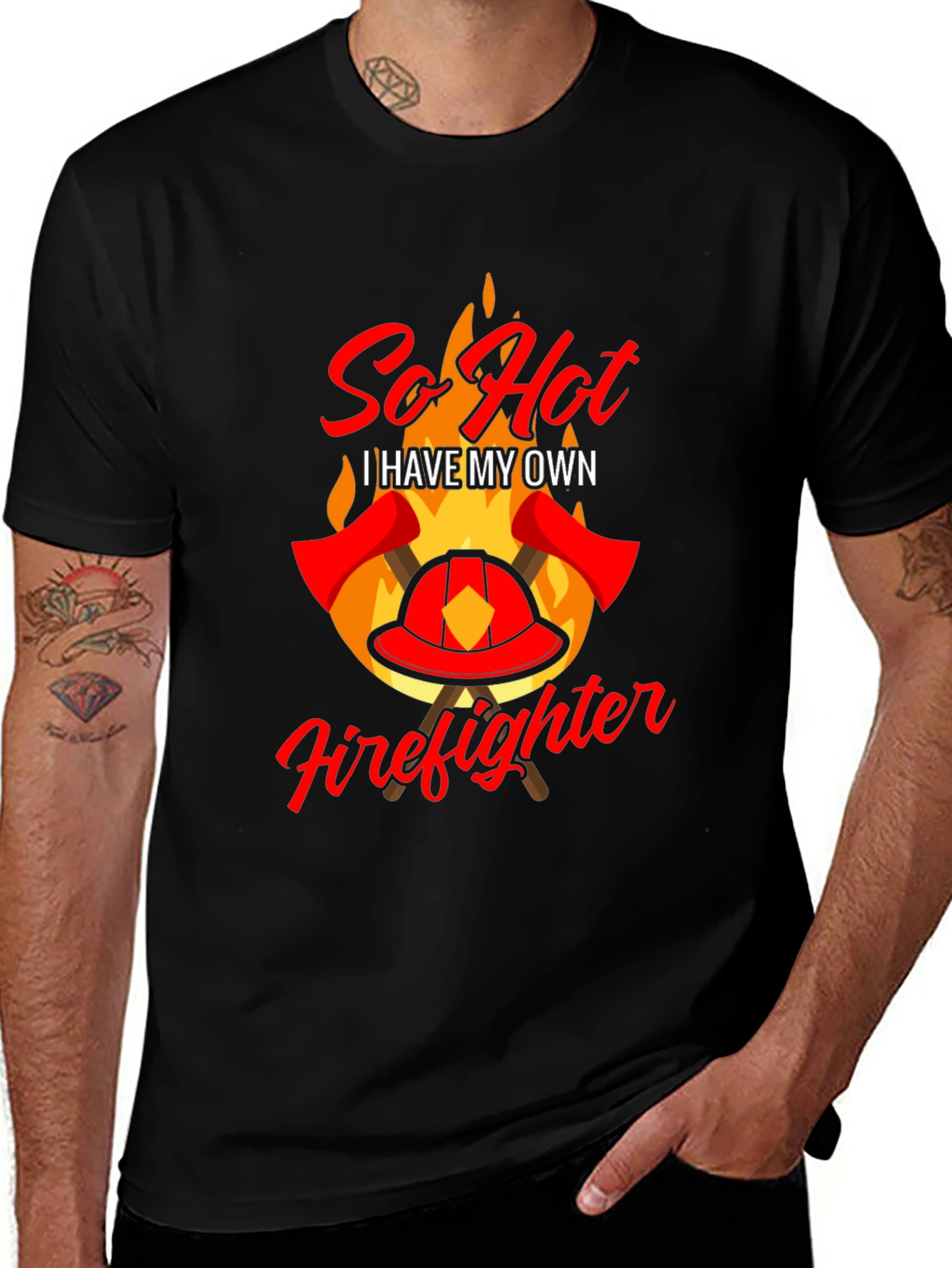 Variant 18 of So Hot Firefighter Graphic Tee