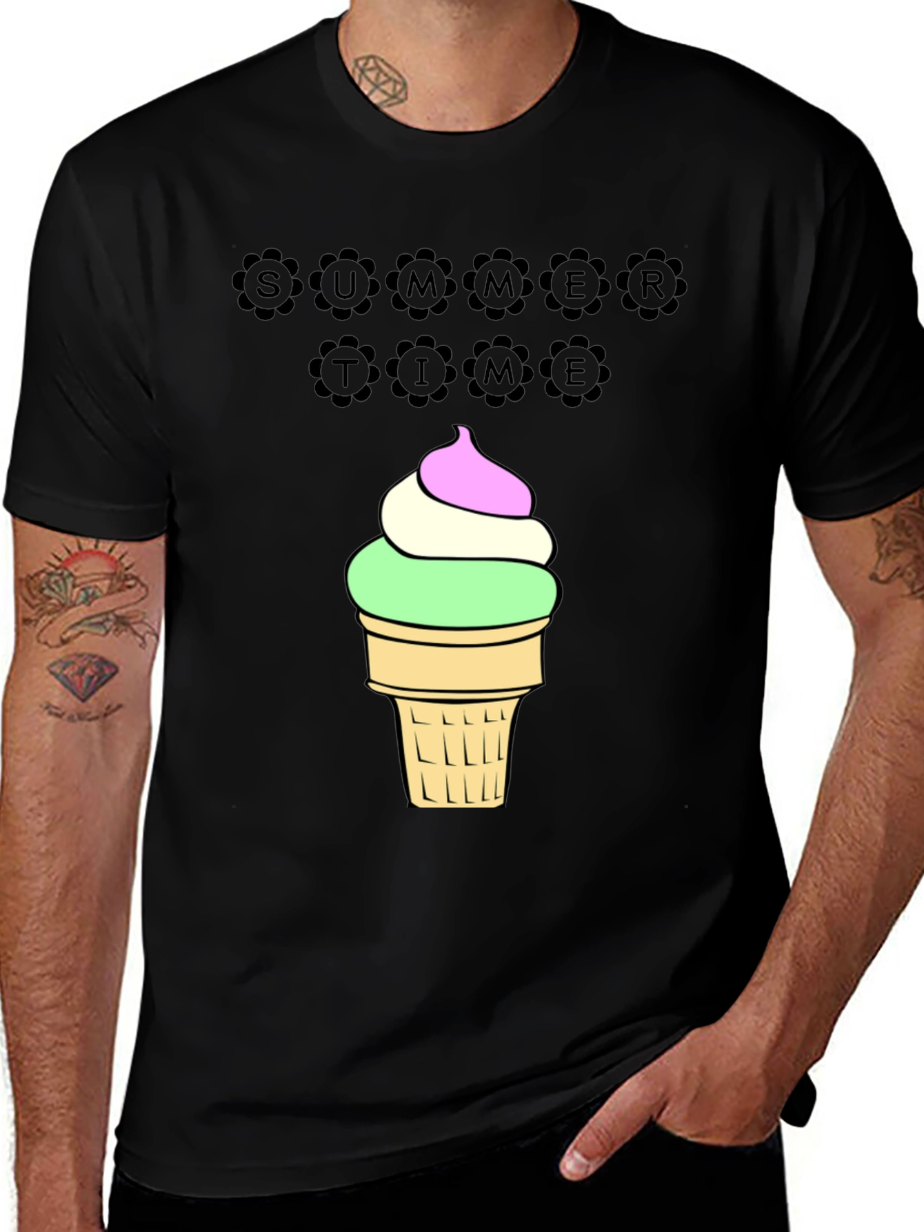 Variant 23 of Summer Time Ice Cream Graphic T-Shirt