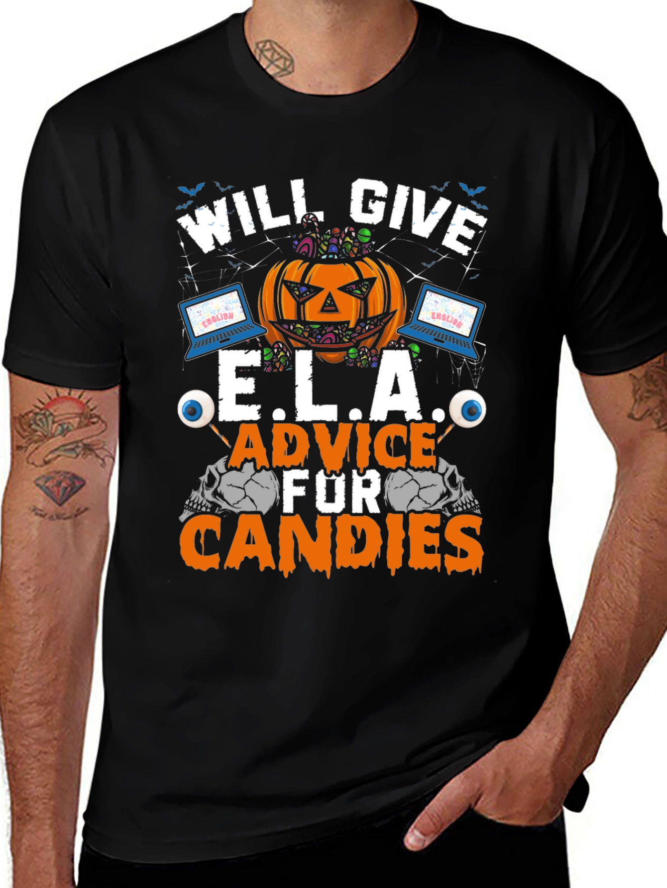 Will Give E.L.A. Advice for Candies Halloween T-Shirt