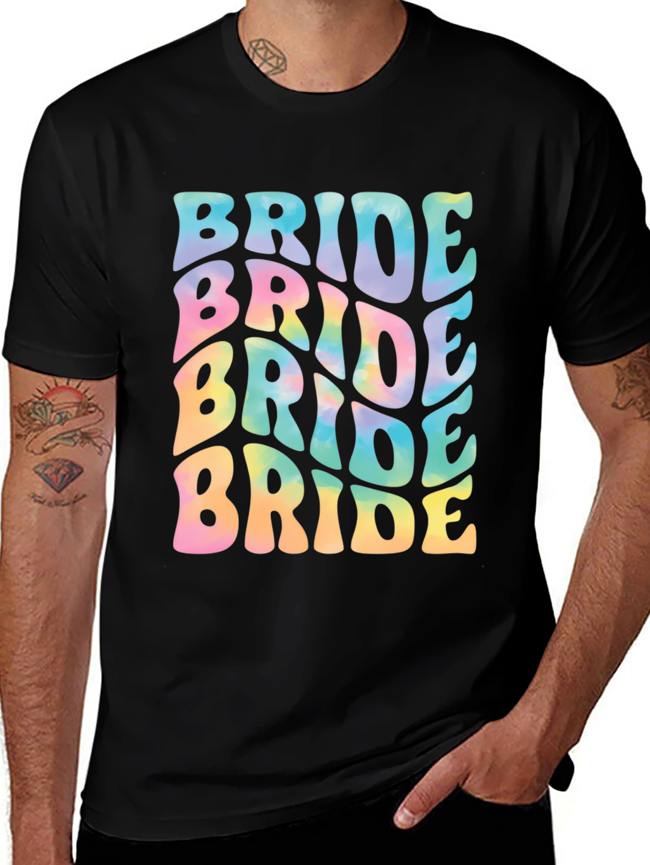 Variant 4 of Tie-Dye Bride T-Shirt