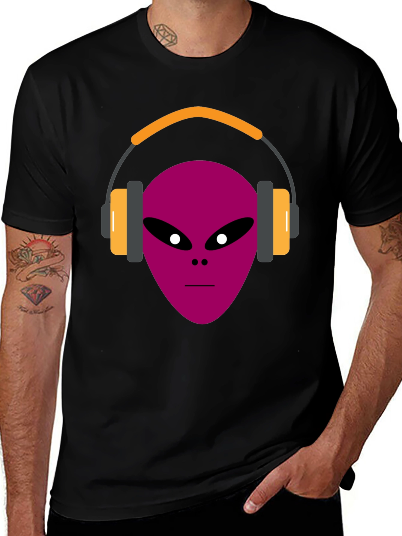 Variant 4 of Alien DJ T-Shirt - Music Lover Tee