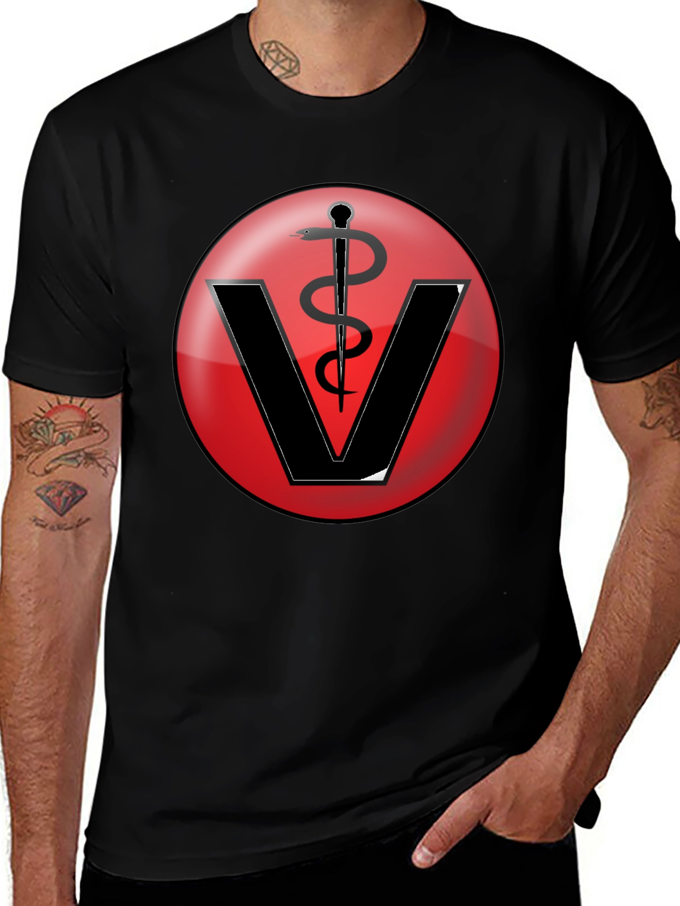 Veterinarian Symbol T-Shirt - Classic Vet Design