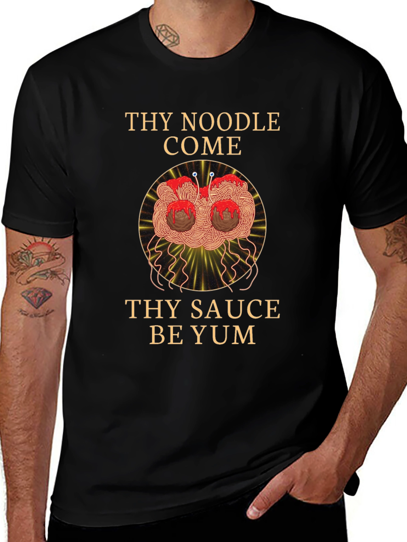 Variant 5 of Noodle Come Sauce Yum T-Shirt