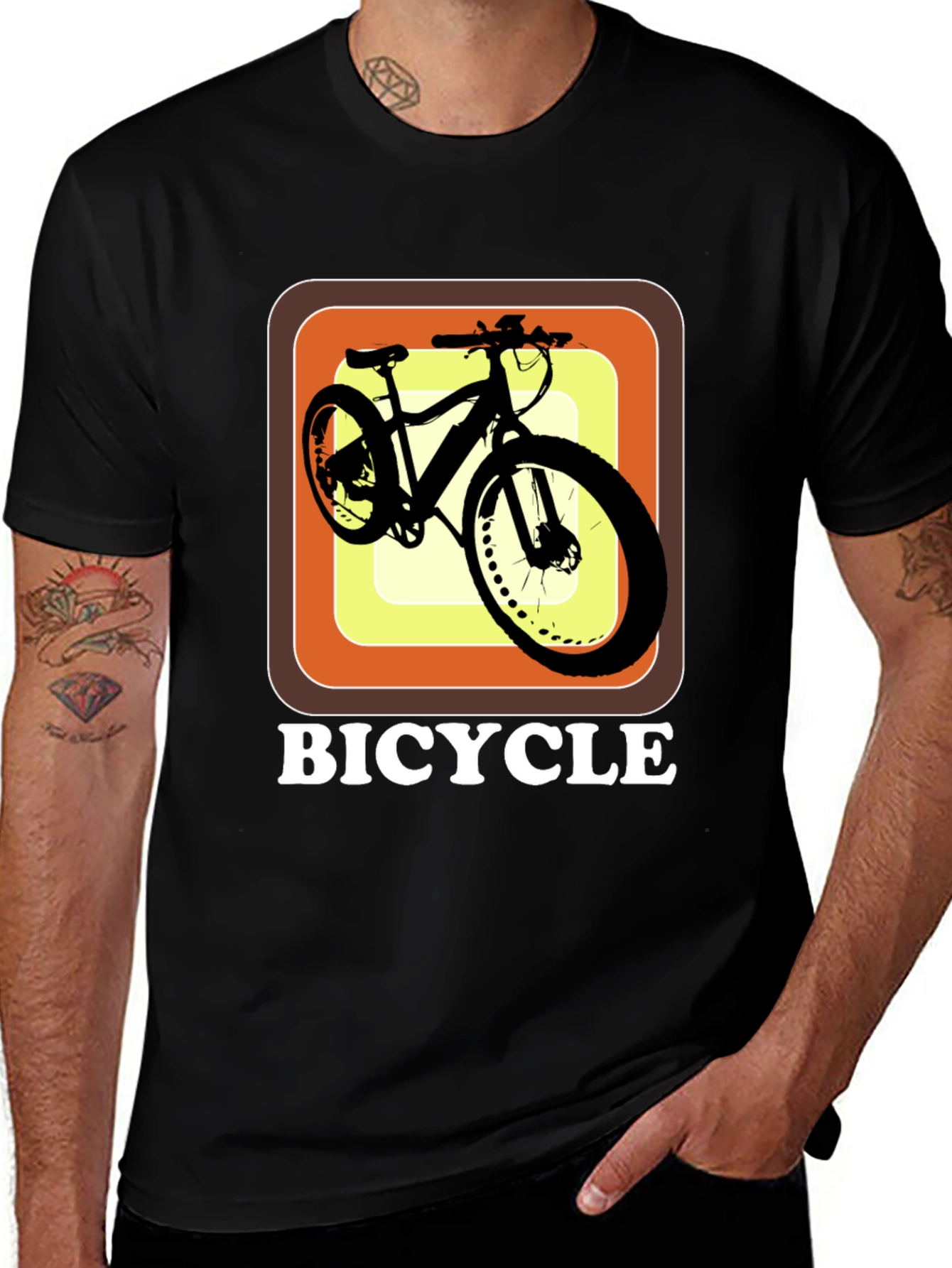 Variant 24 of Bicycle Graphic Tee - Retro Style Bike Shirt