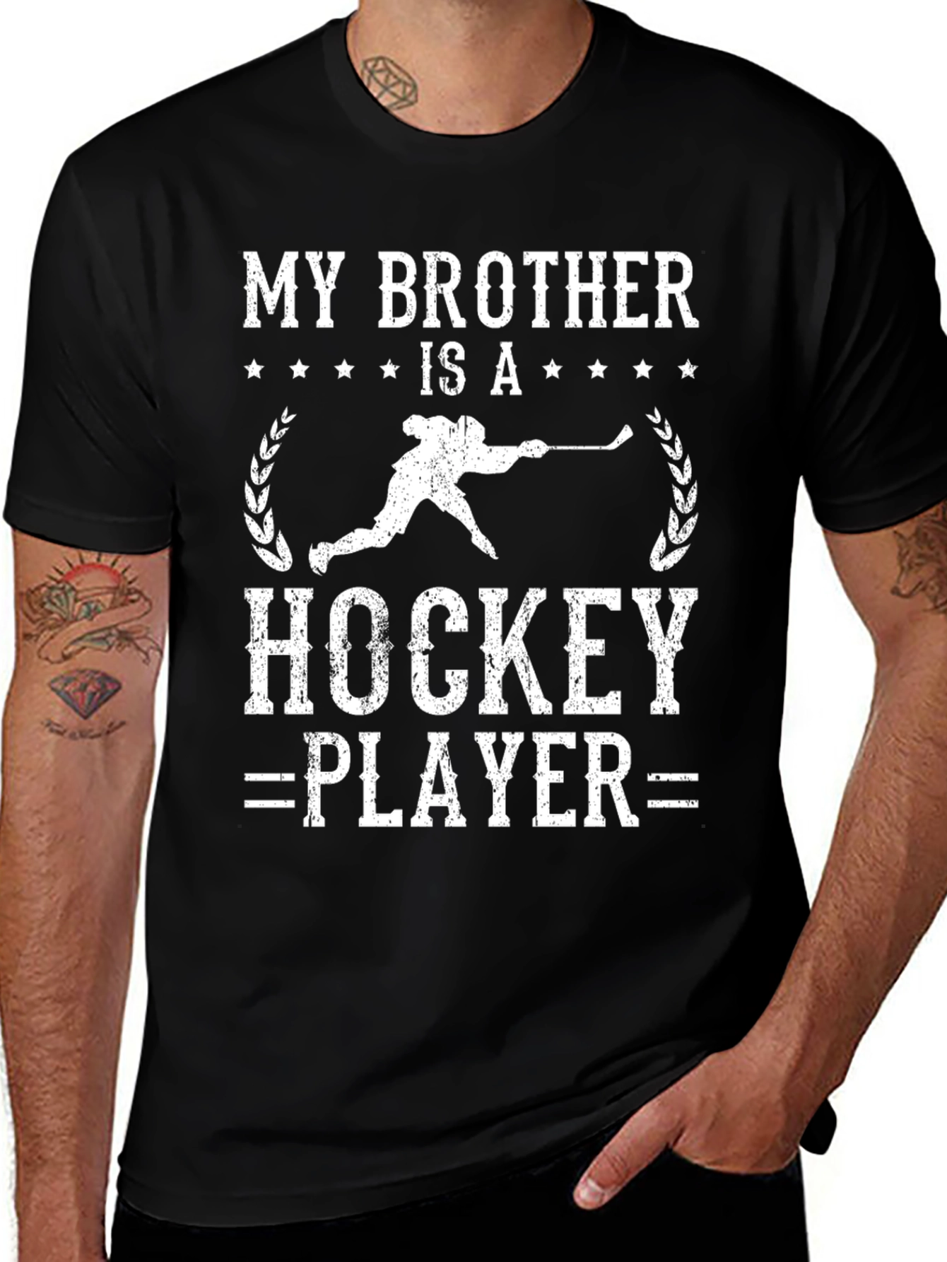 Variant 22 of My Brother Is a Hockey Player T-Shirt