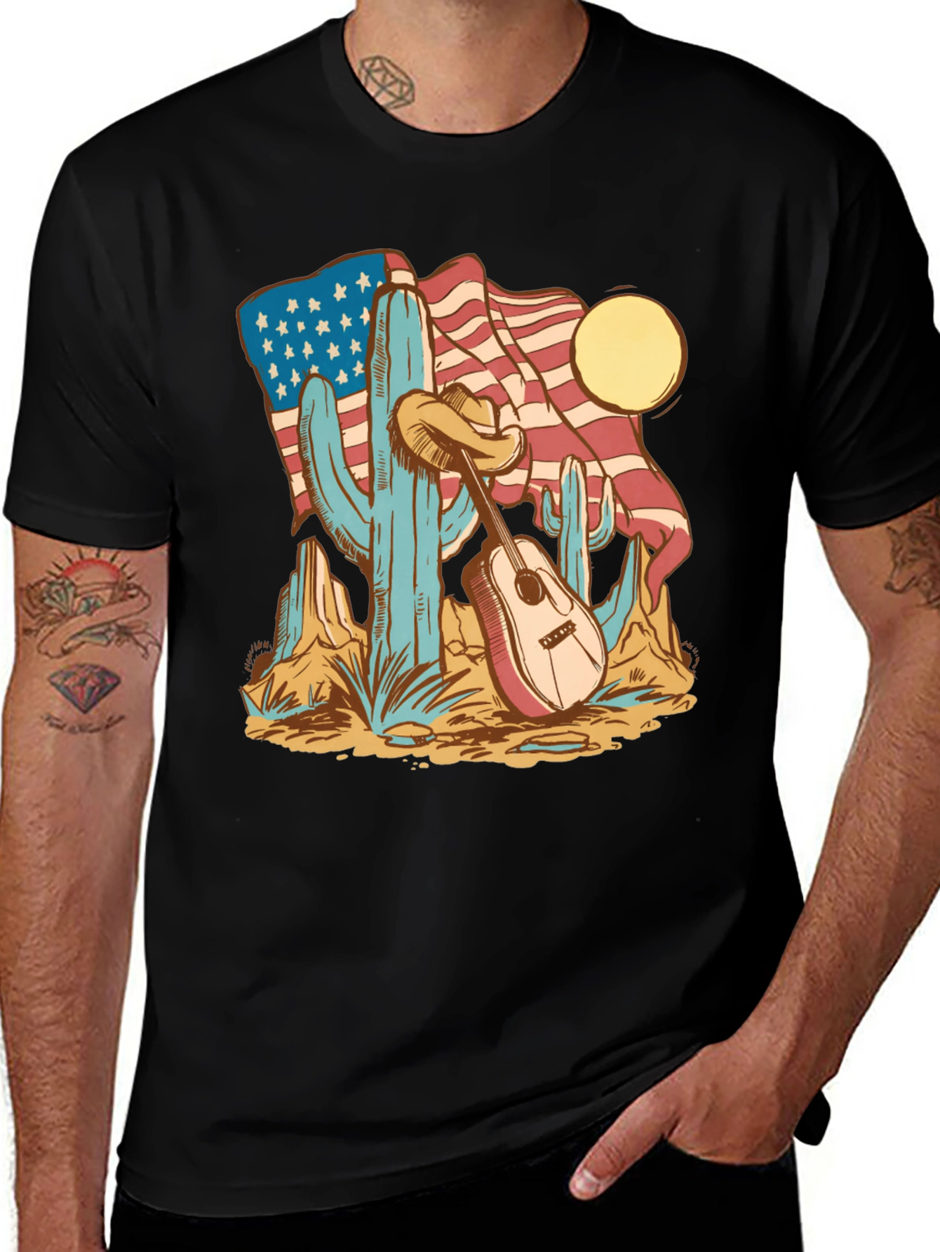 American Desert Guitar T-Shirt