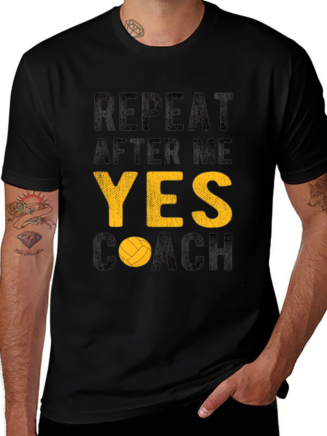 Variant 24 of Yes Coach Volleyball T-Shirt