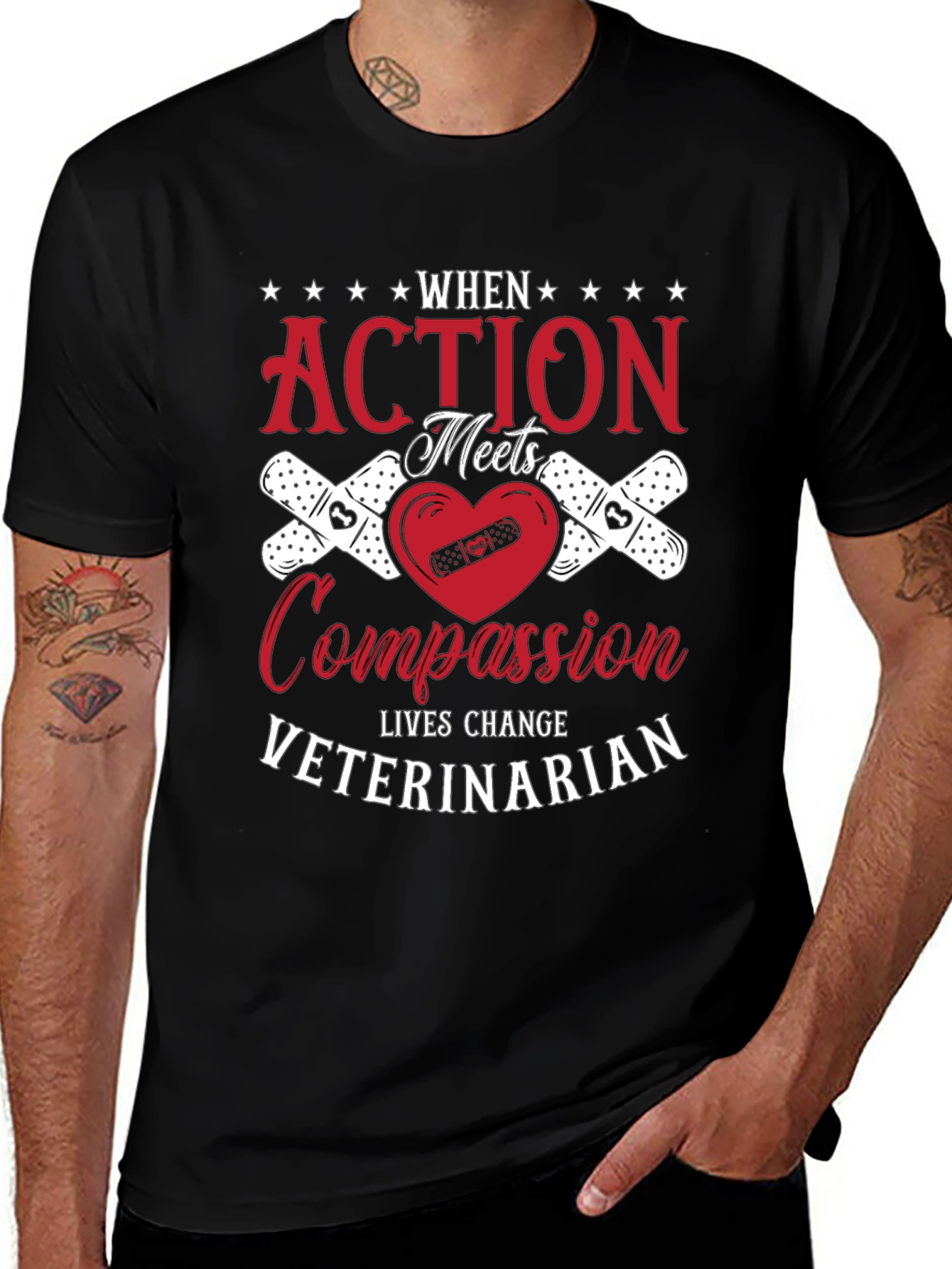 Variant 26 of Veterinarian Action Compassion T-Shirt
