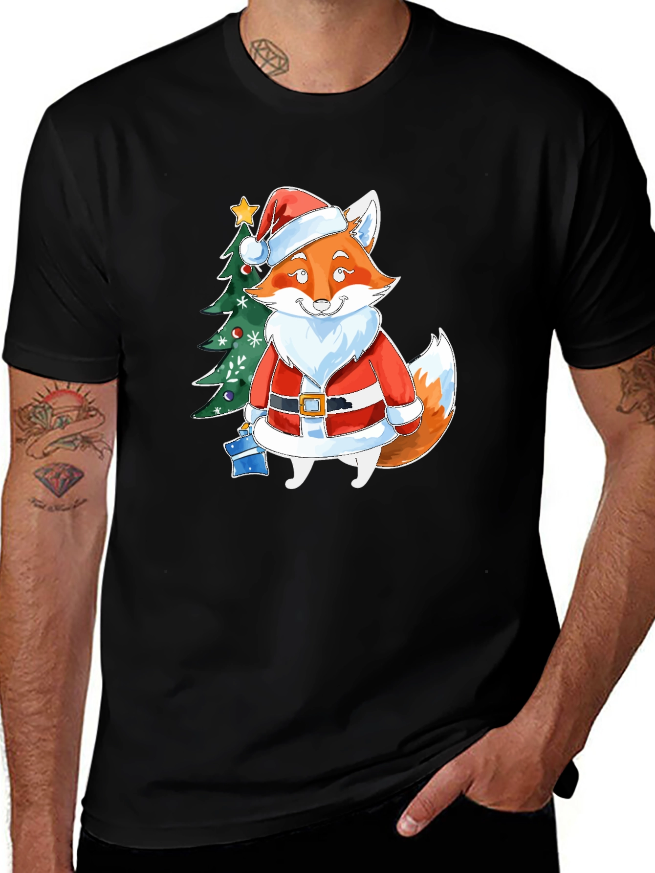 Festive Fox Christmas T-Shirt