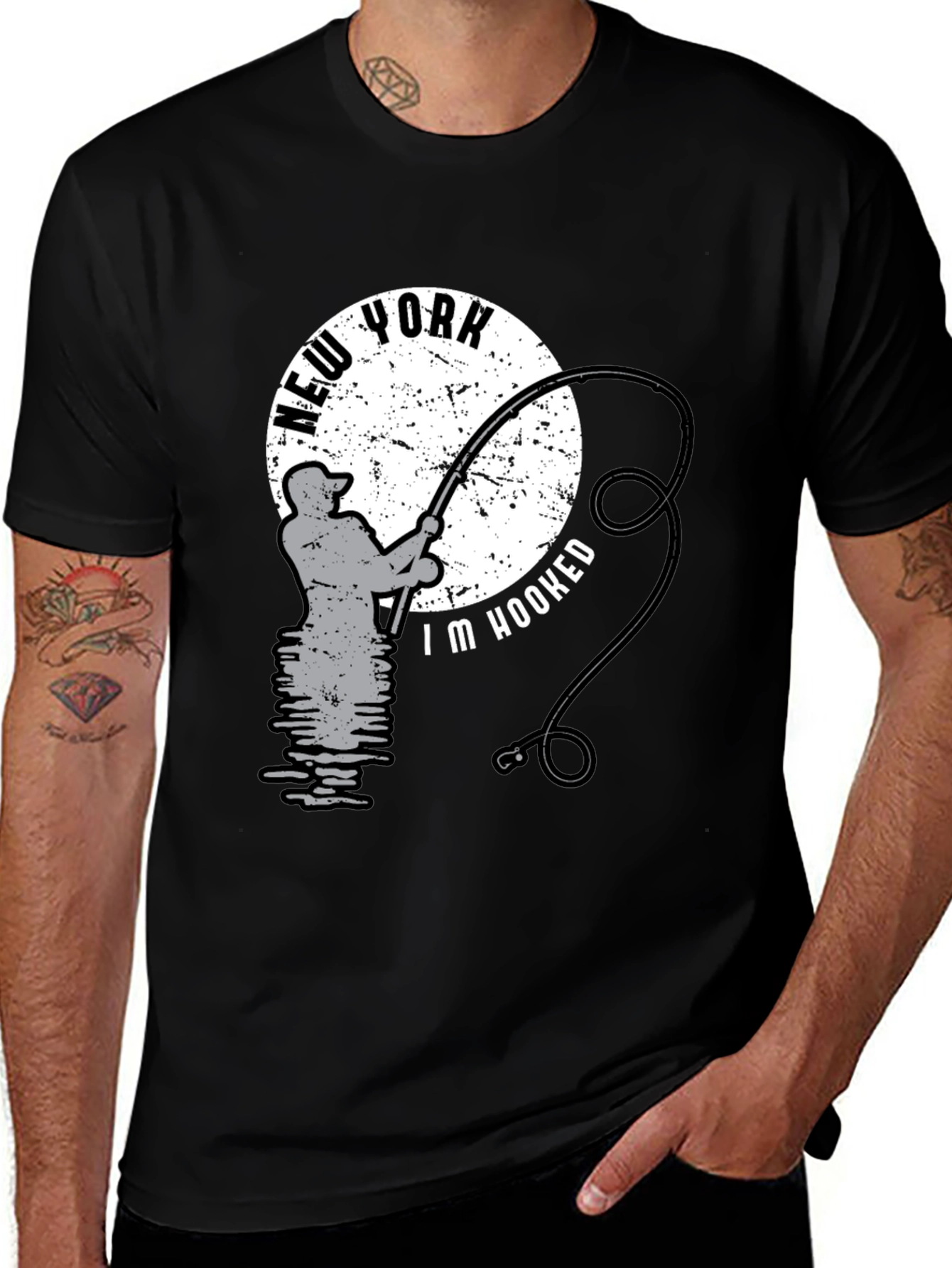 Variant 15 of New York Fishing T-Shirt