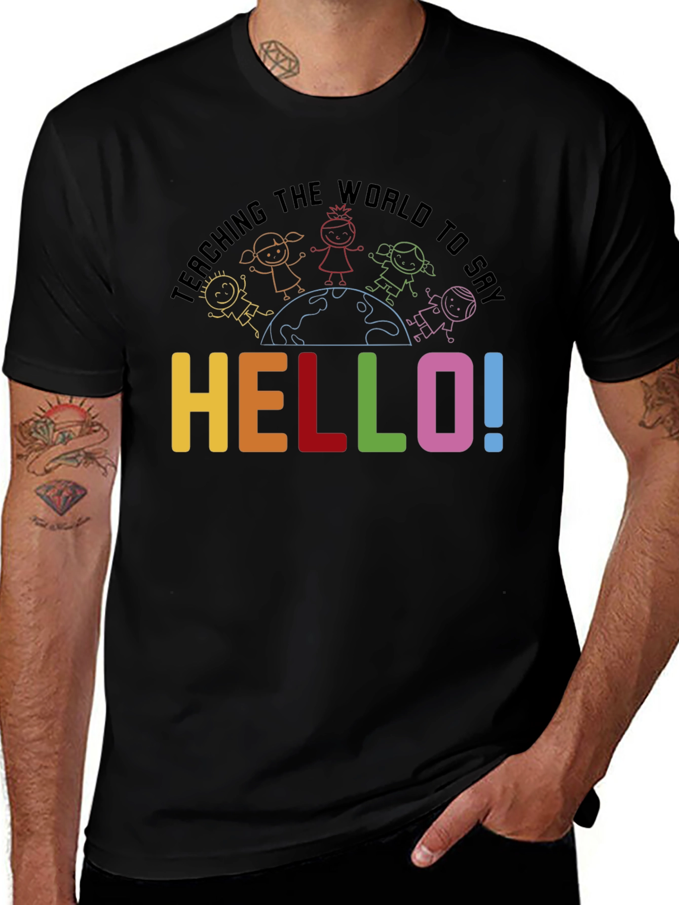 Variant 3 of Teaching the World to Say Hello T-Shirt