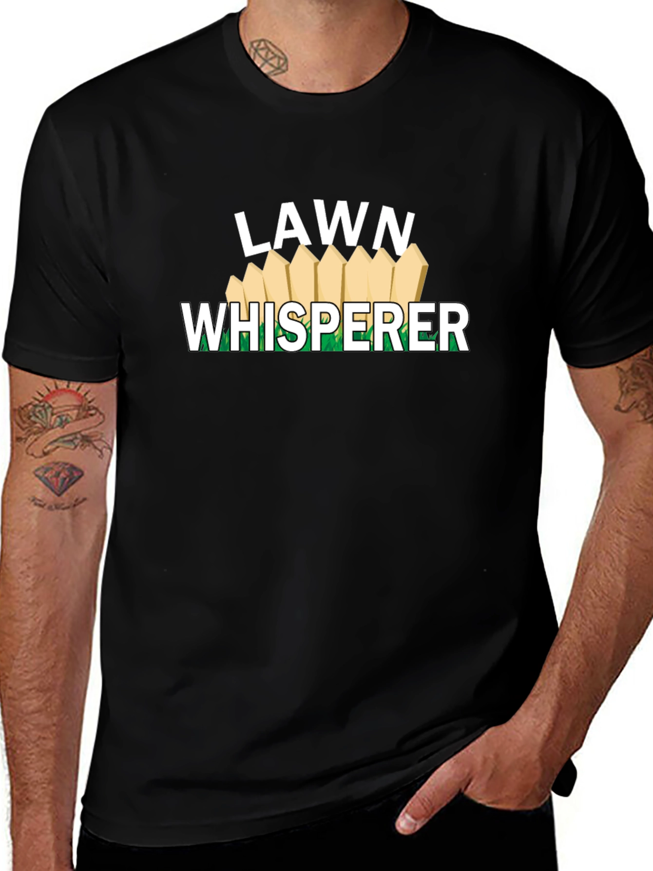 Variant 20 of Lawn Whisperer Graphic Tee - Black