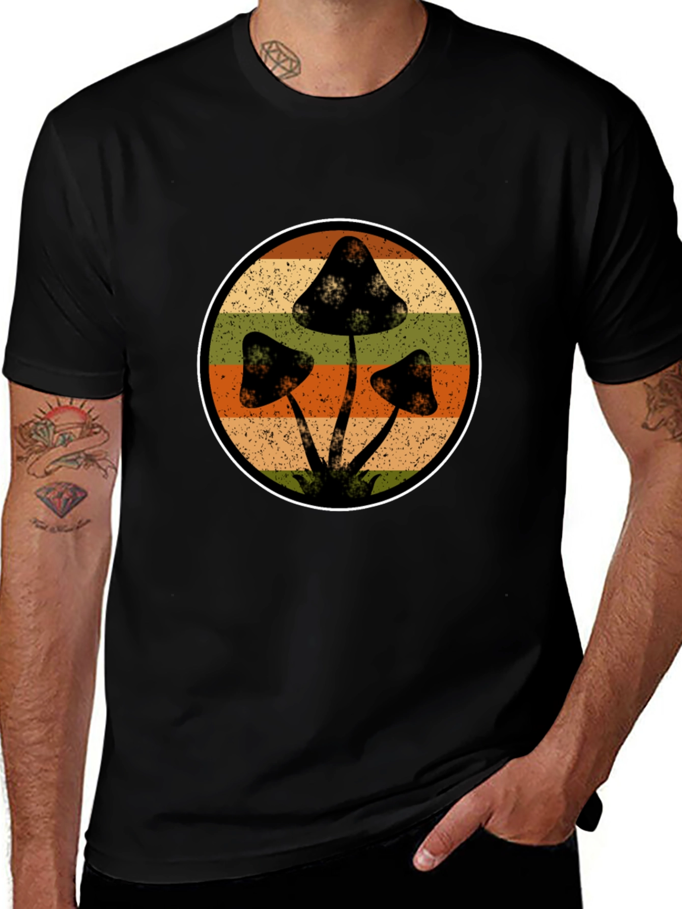 Variant 29 of Retro Mushroom T-Shirt - Vintage Style Graphic Tee