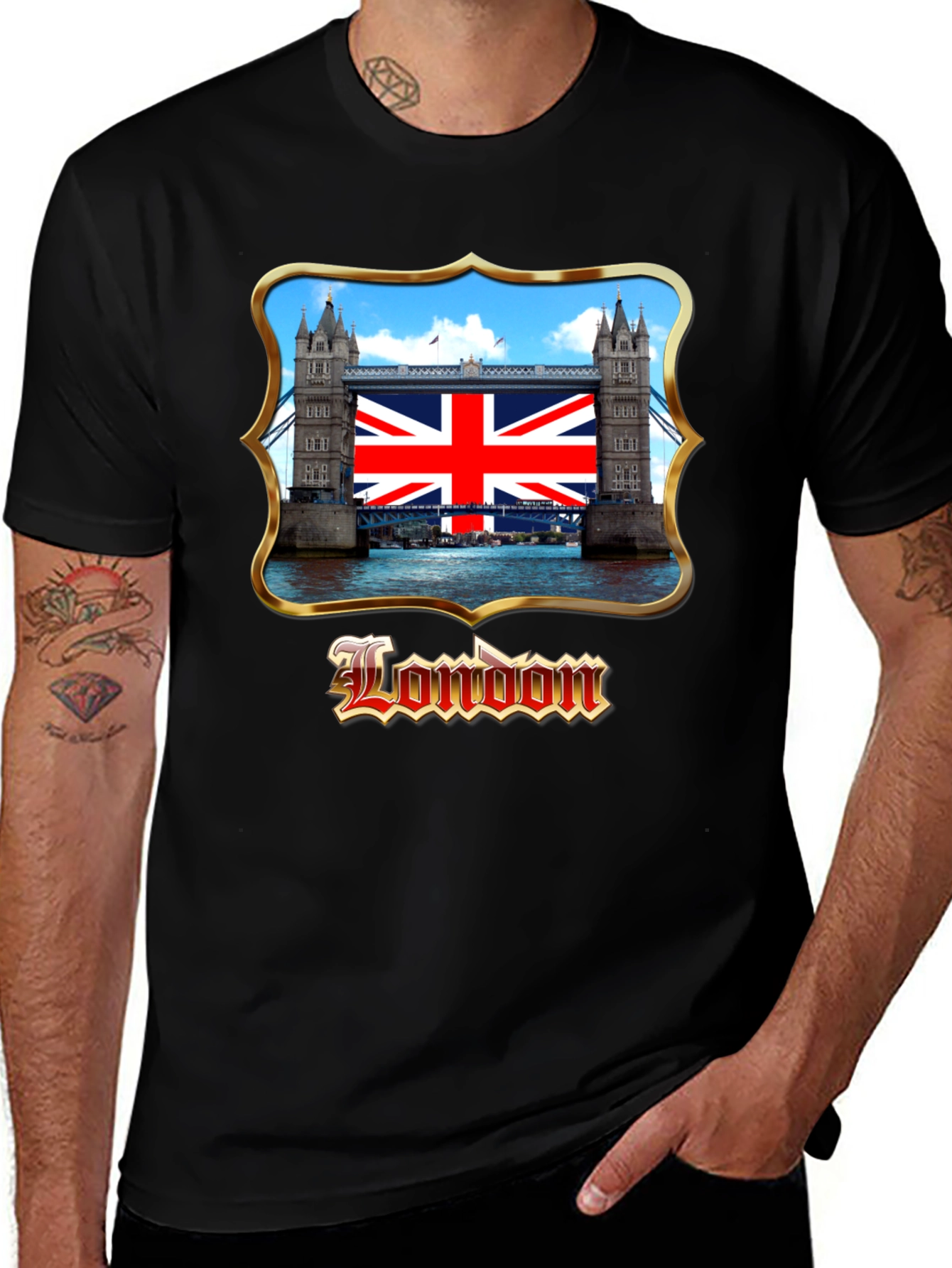 London Bridge Flag Graphic Tee