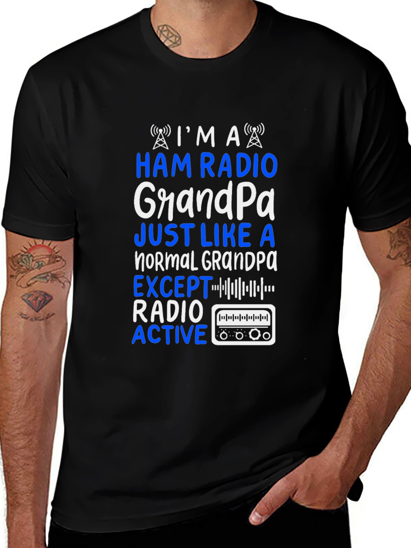 Variant 23 of Ham Radio Grandpa T-Shirt