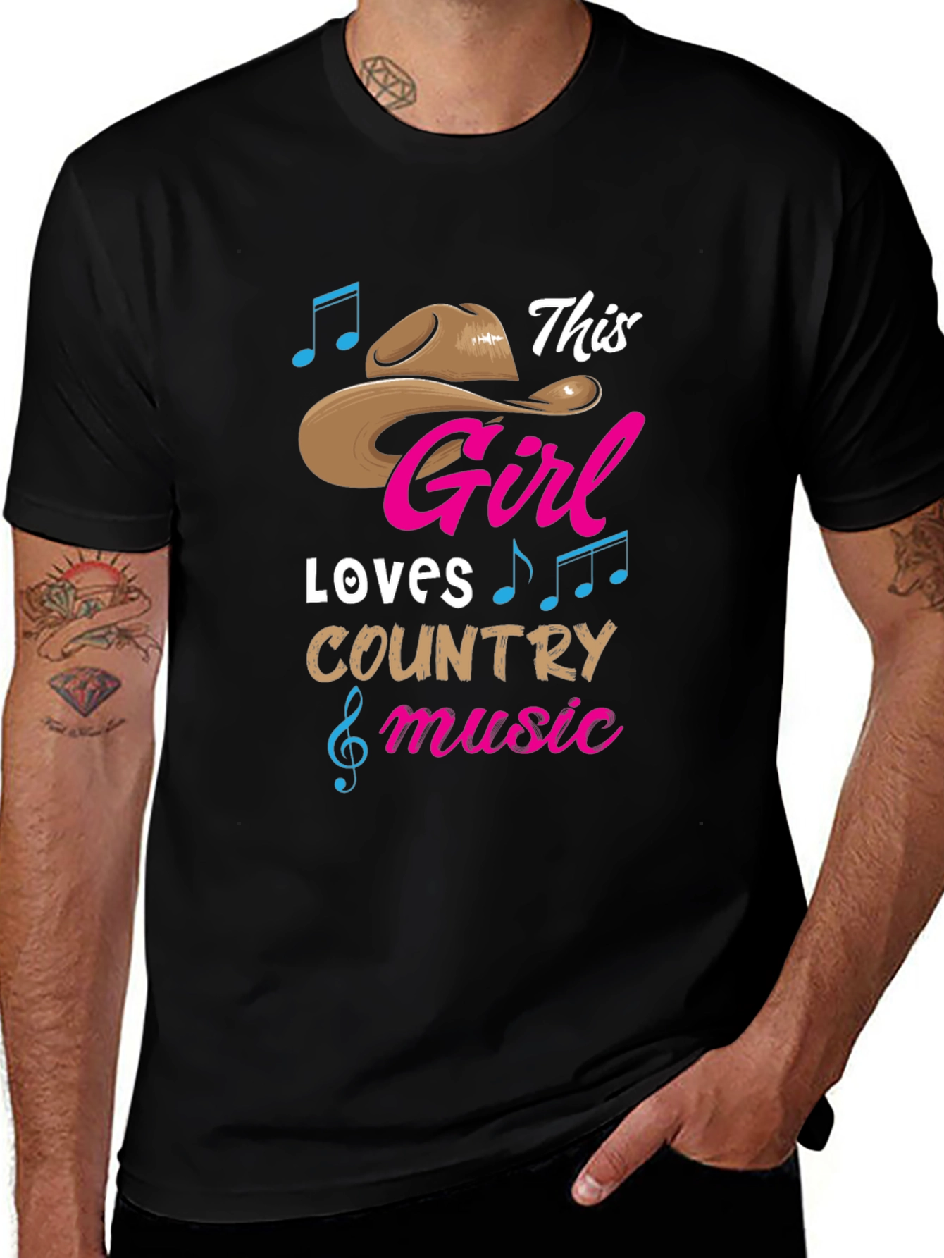 Variant 21 of Country Music Girl T-Shirt