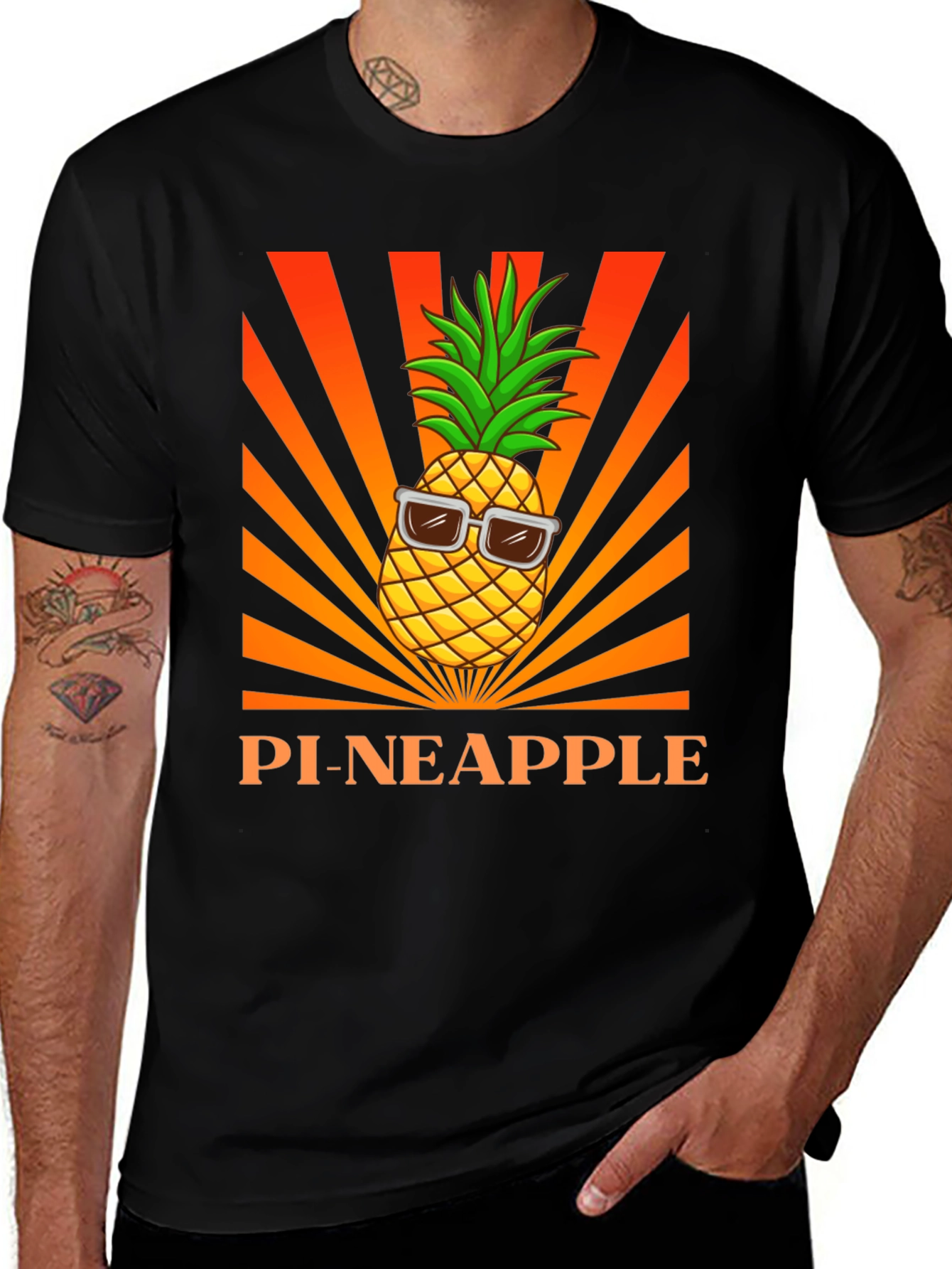 Variant 29 of Cool Pi-Neapple Graphic Tee