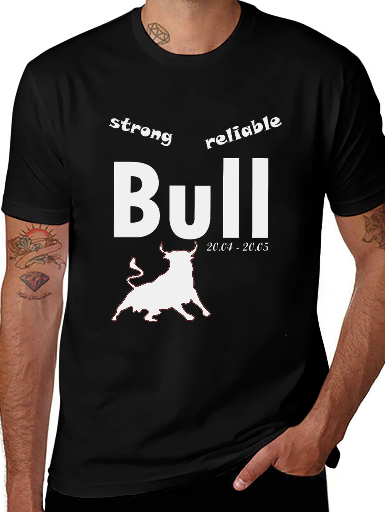 Strong Bull Zodiac T-Shirt - Reliable Taurus Tee