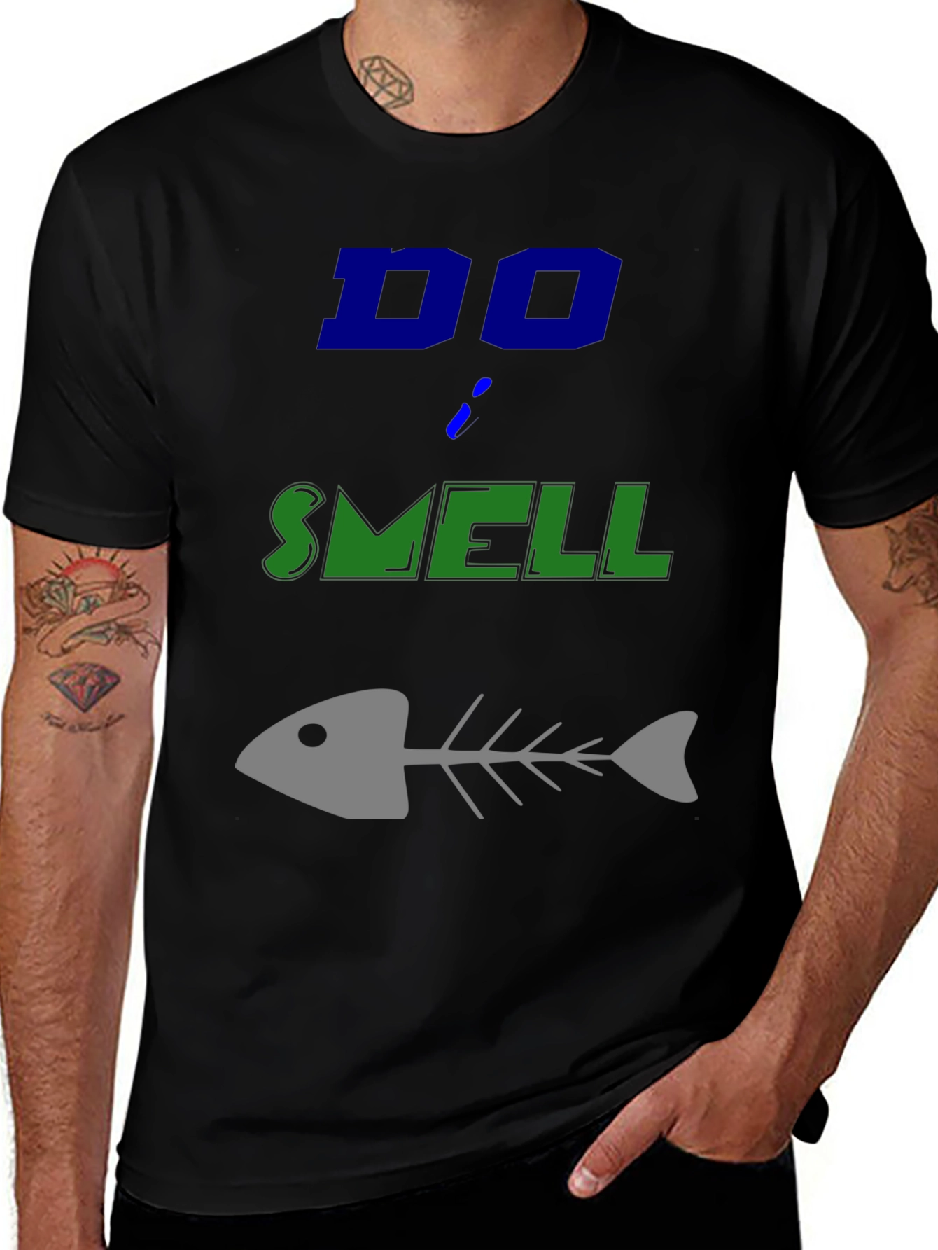 Variant 12 of Do I Smell Fishy? Funny Graphic T-Shirt